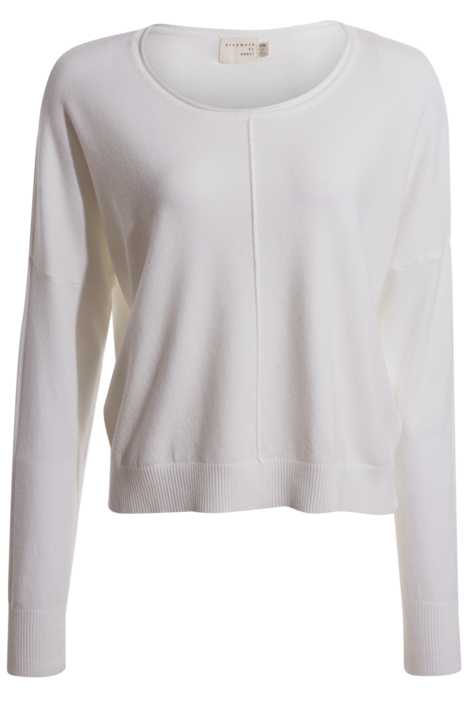 Long Sleeve Rolled Neckline Top