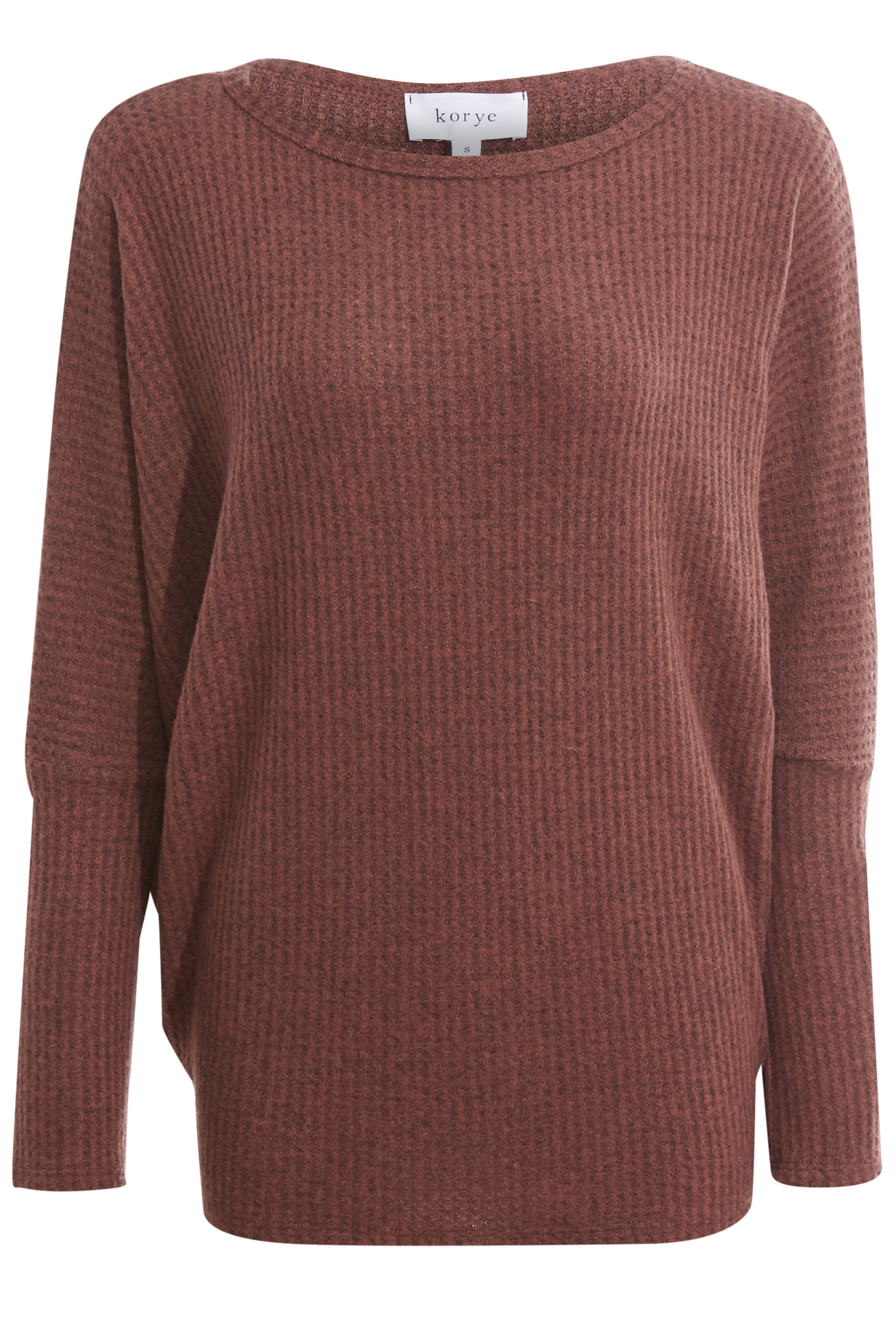 Brushed Waffle Knit Top
