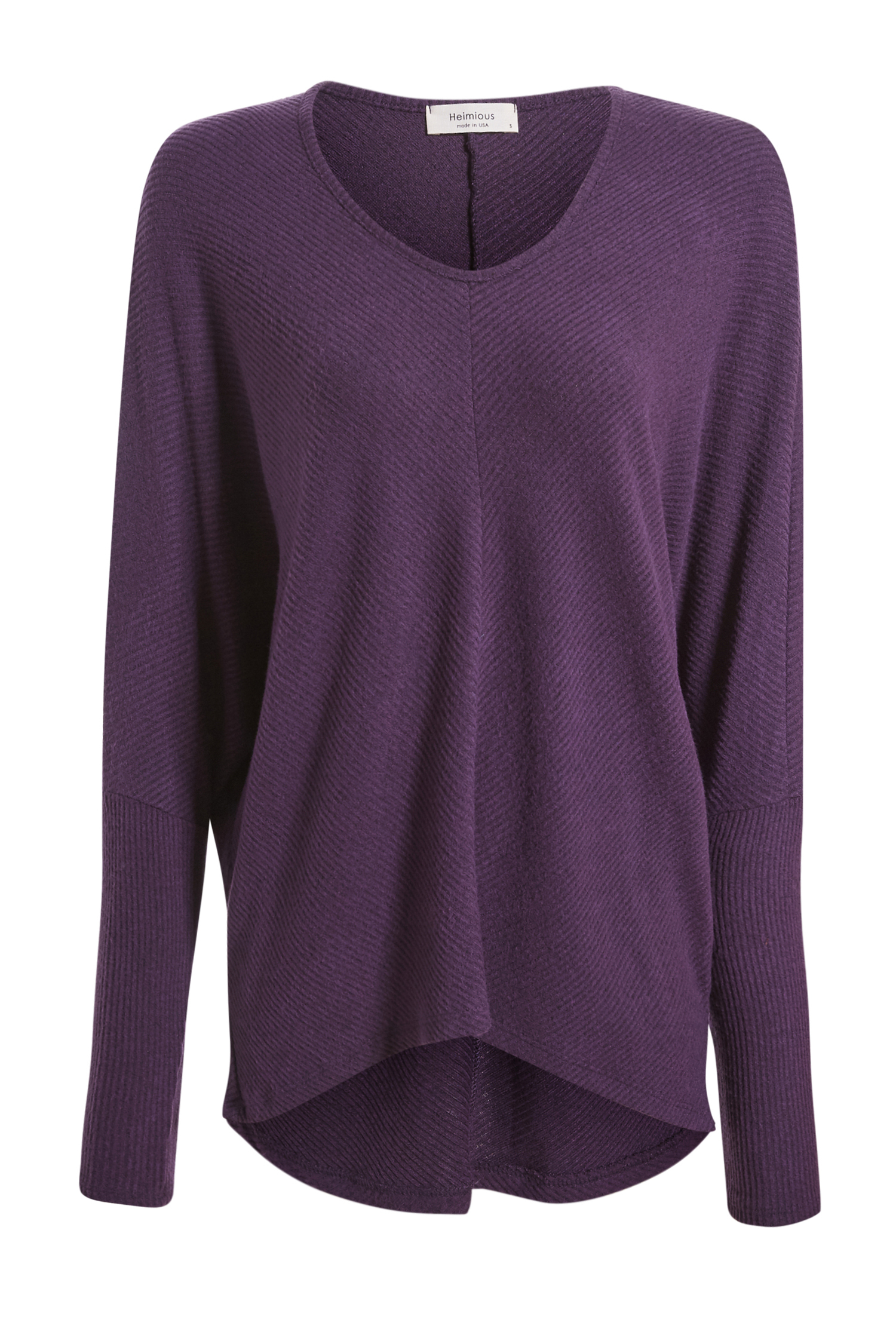 Scoop Neck Loose Long Sleeve Top