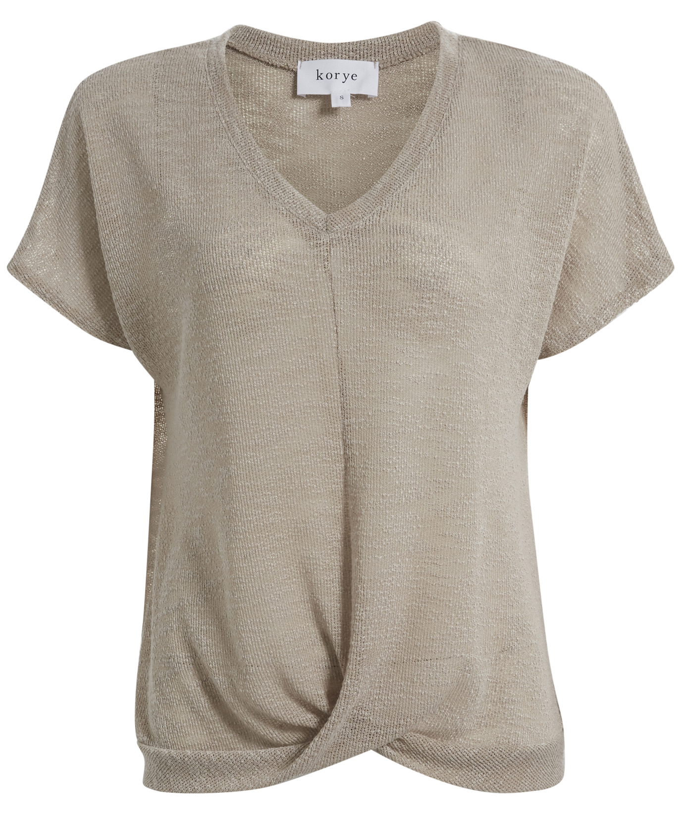 Twist Front Short Sleeve Top