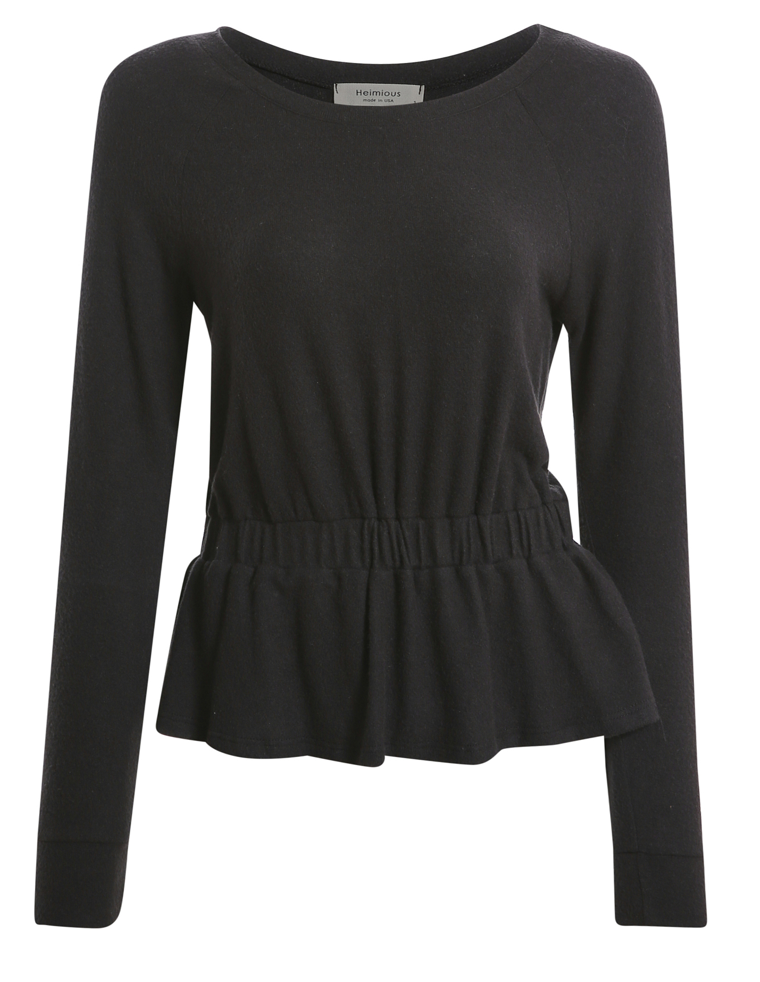Peplum Knit Long Sleeve