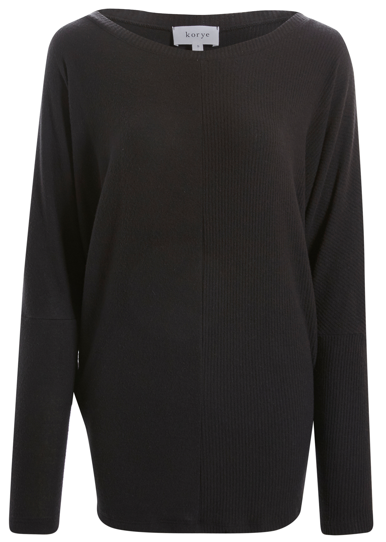 Half Ribbed Contrast Top