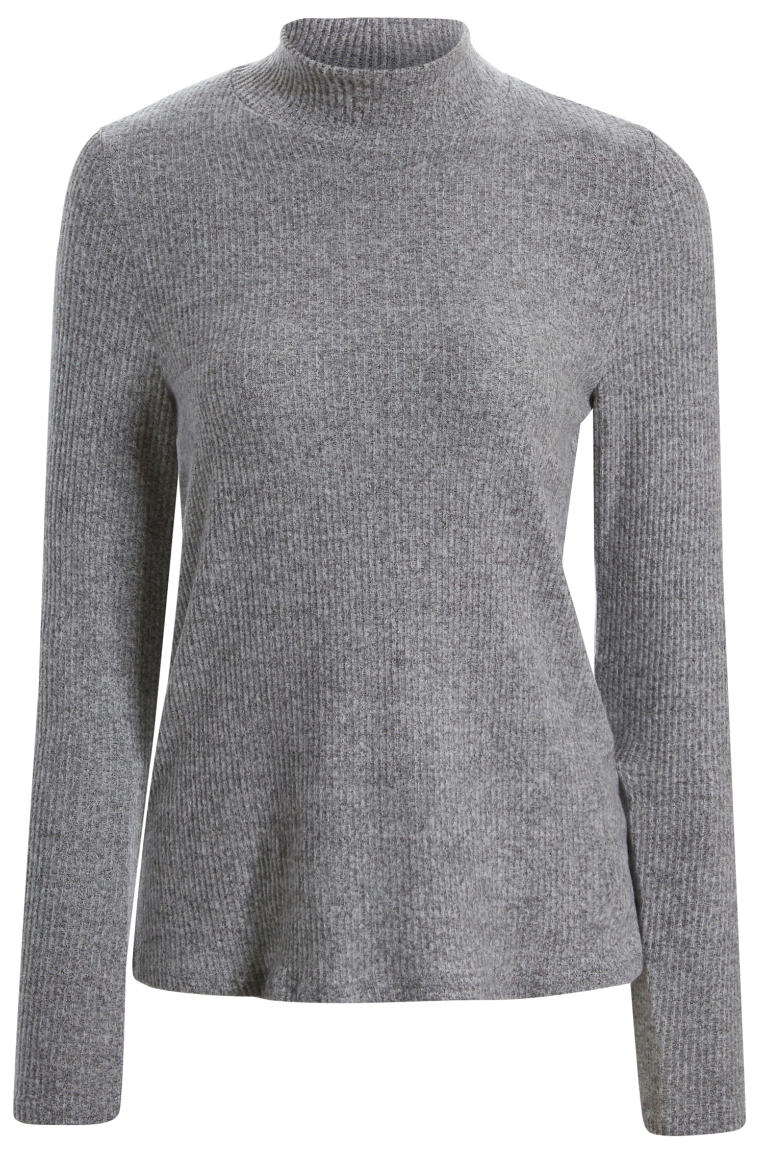 Ribbed Mock Neck Top