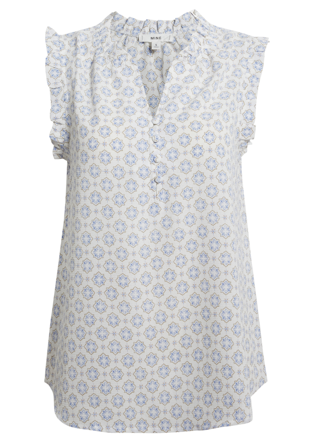 Printed Tank with Button Detail
