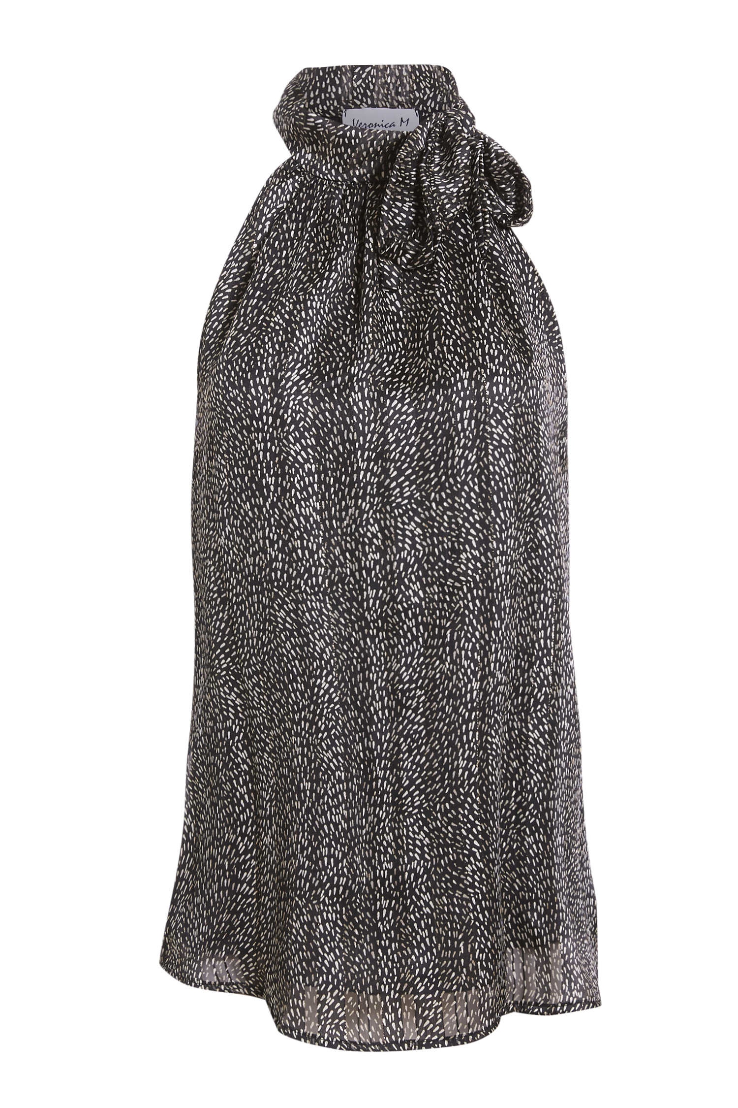 Veronica M Halter Neck Tie Top