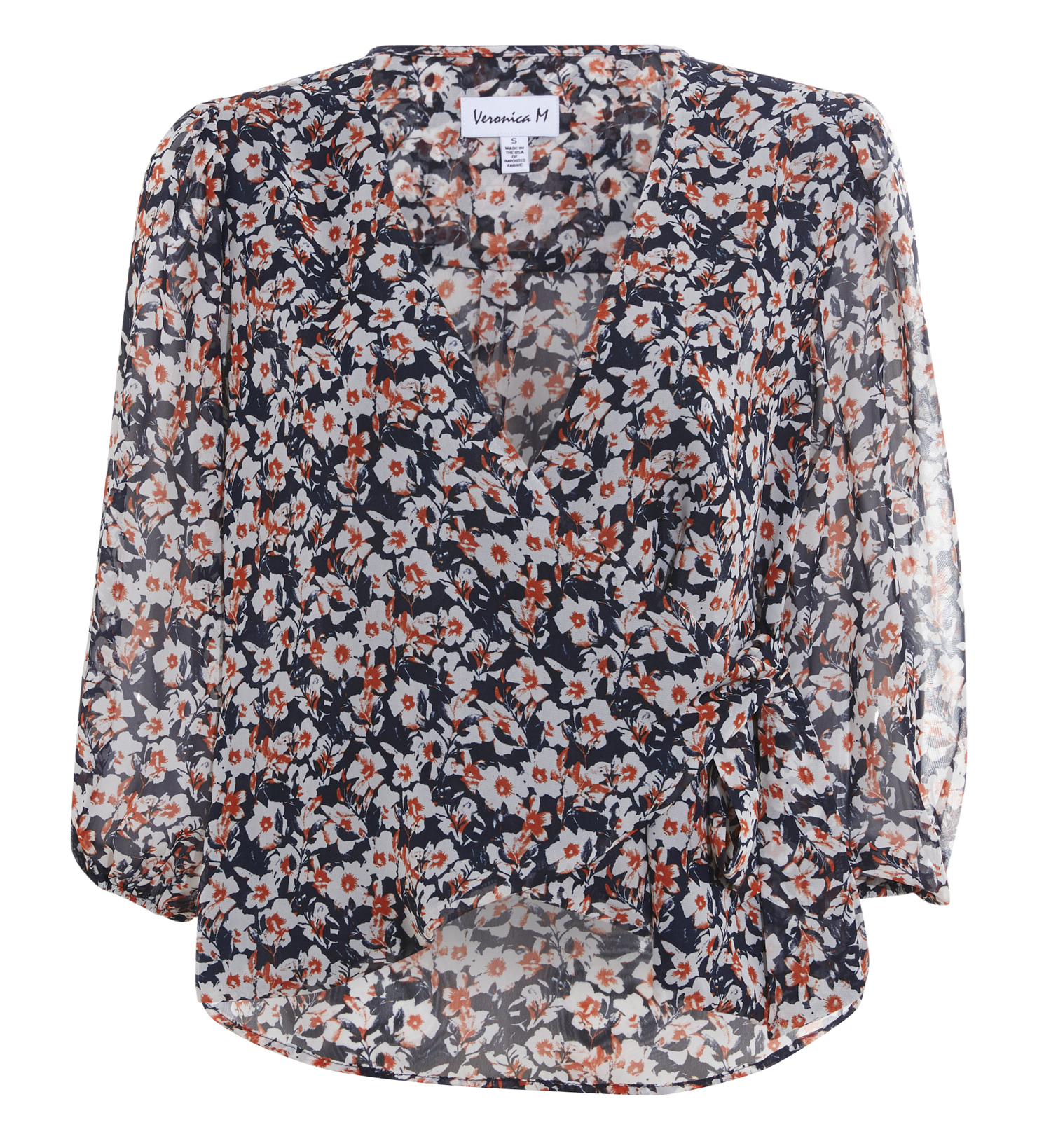 Veronica M Chiffon Wrap Top