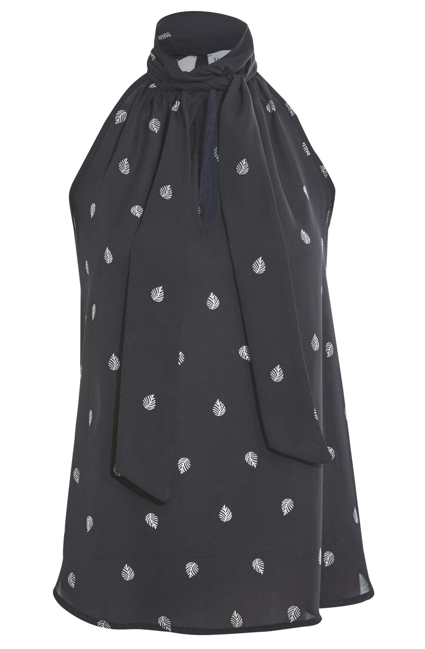 Veronica M Twist Halter Sleeveless Top