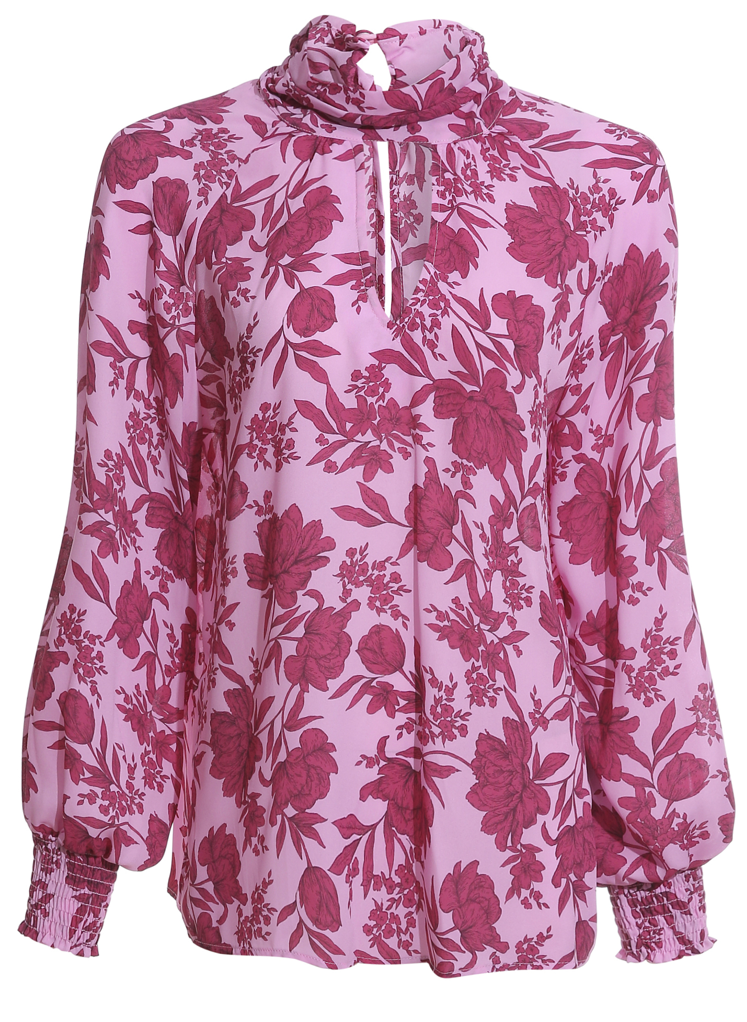 Veronica M	Mock Neck Long Sleeve Blouse