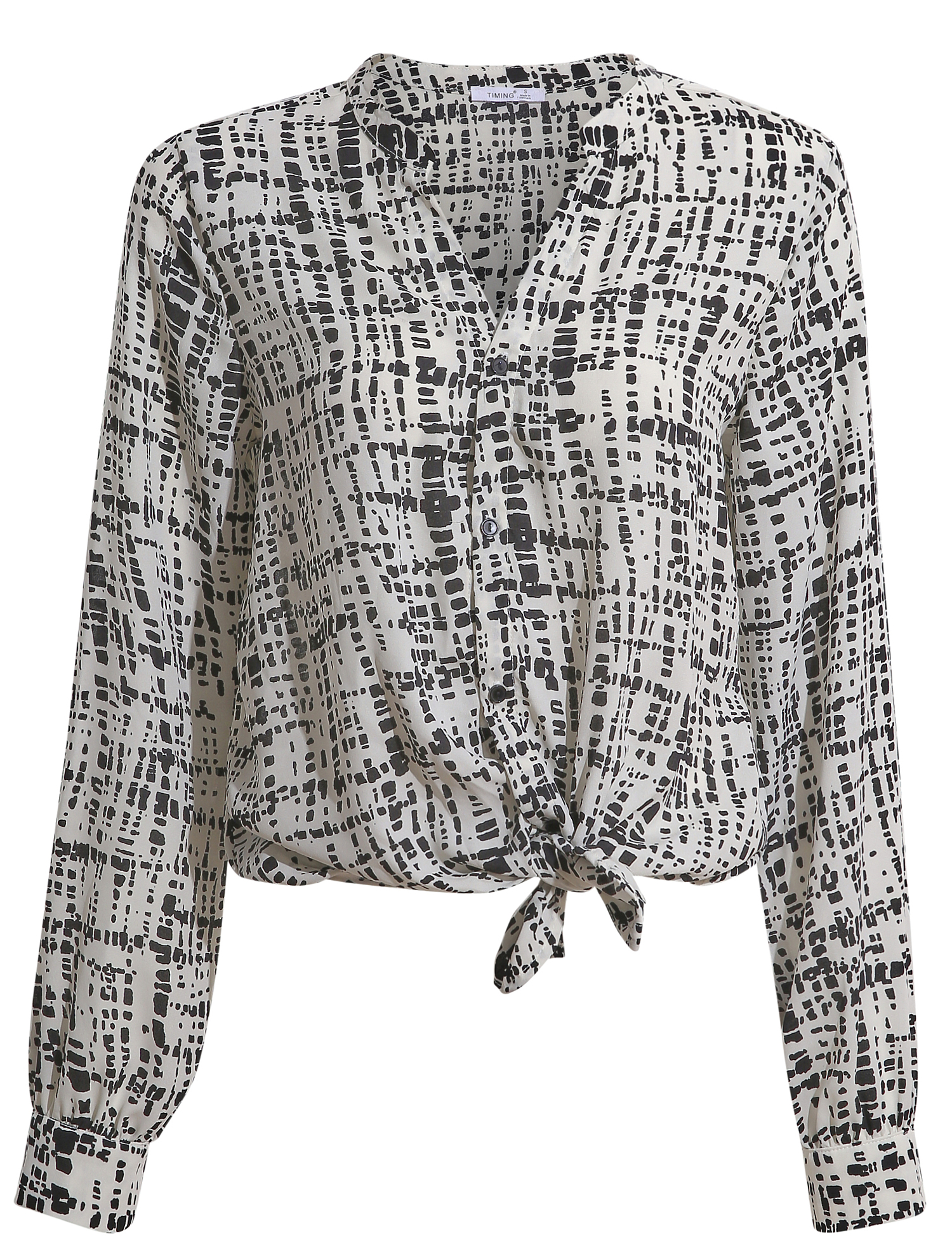 Button Up Tie Front Shirt