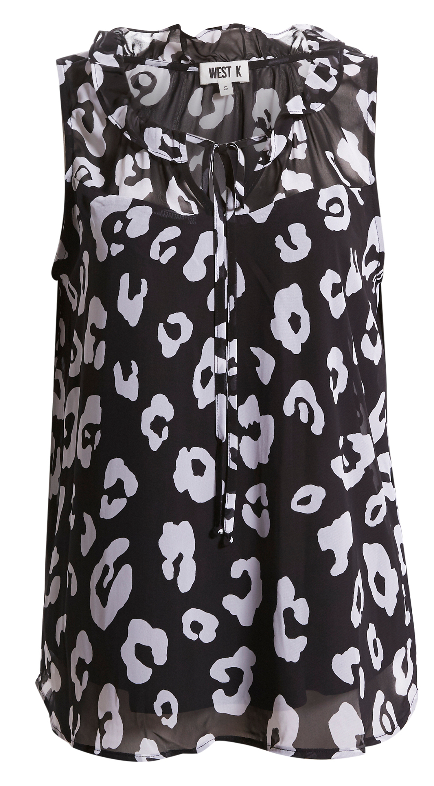 Sleeveless Printed Woven