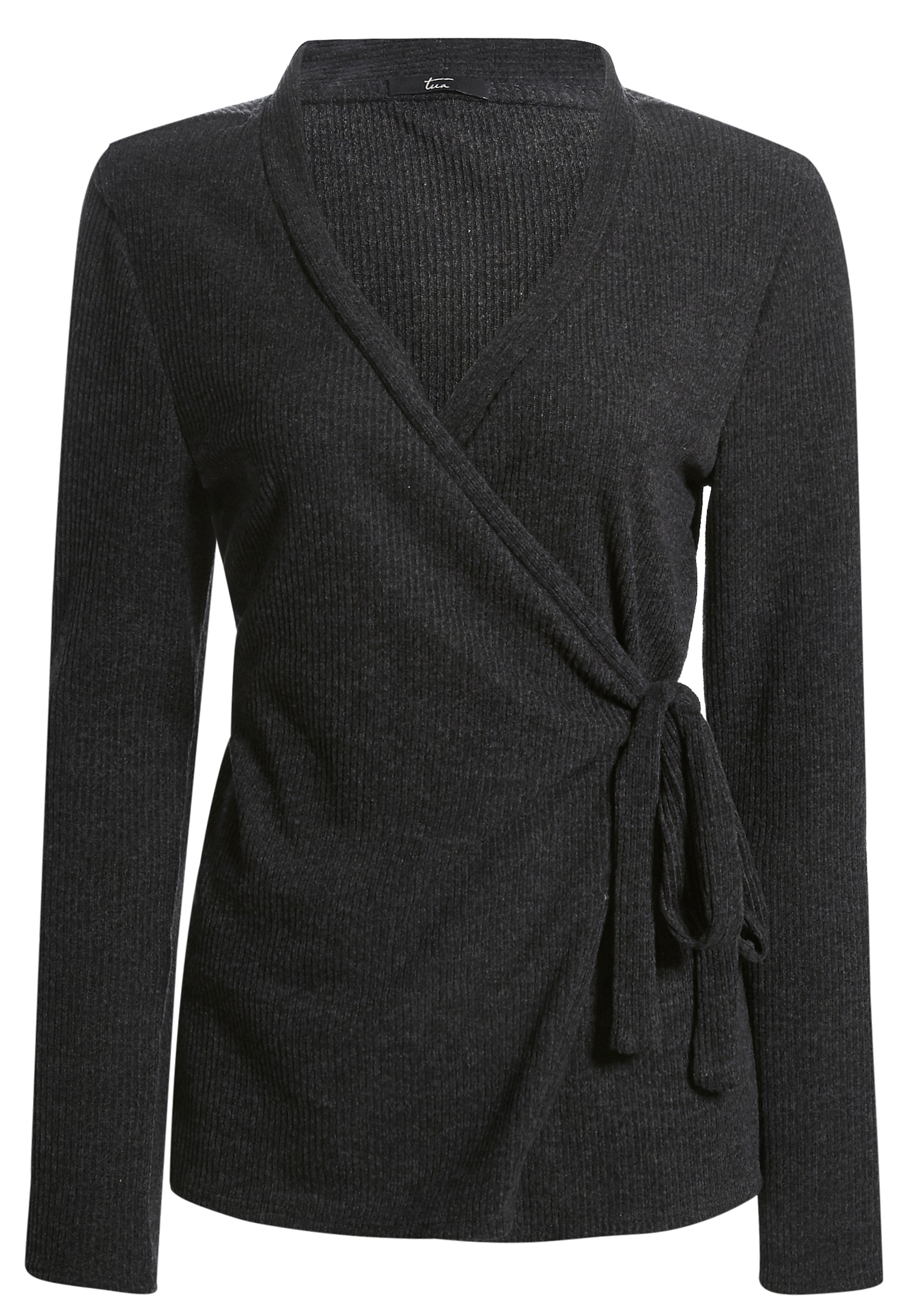 Long Sleeve Wrap Knit Top