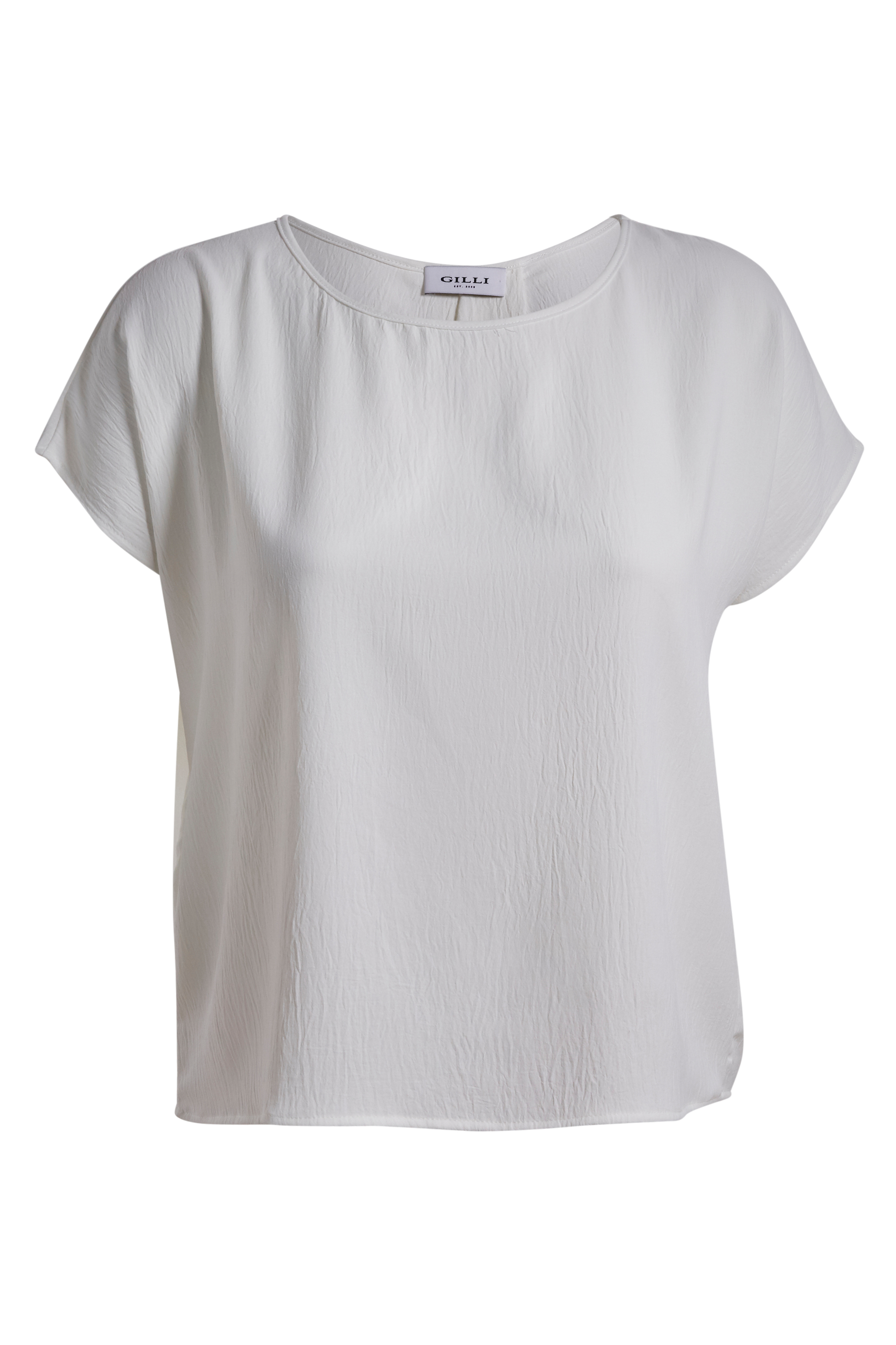 Back Pleat Cross Over Top