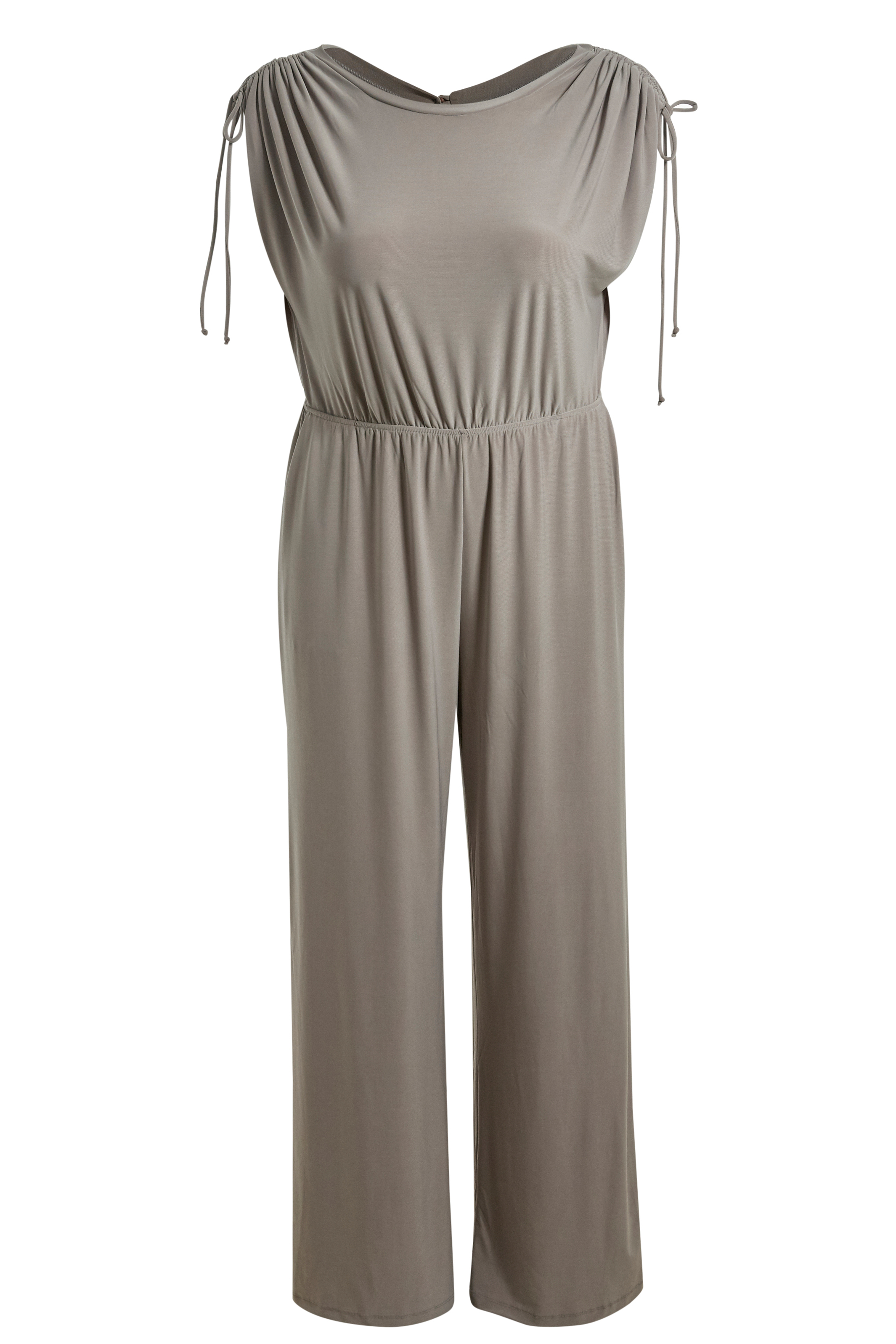 Ruched Short Sleeve Jumpsuit