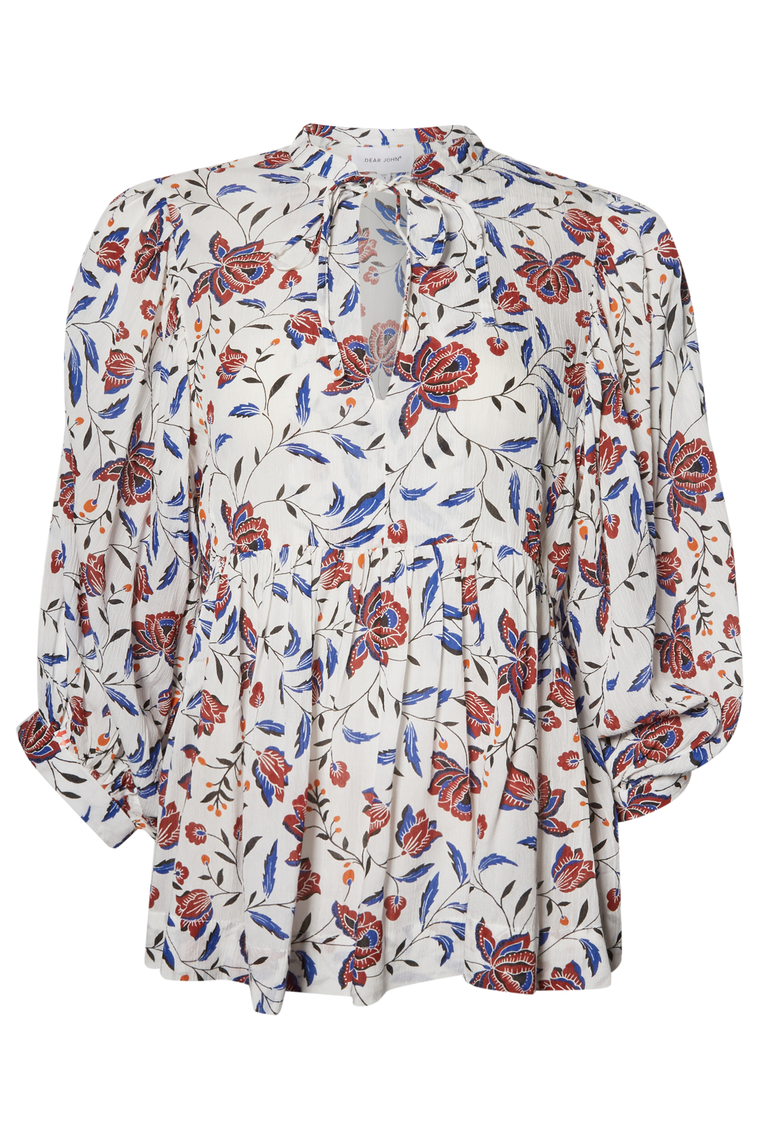 Dear John Floral Split Neck