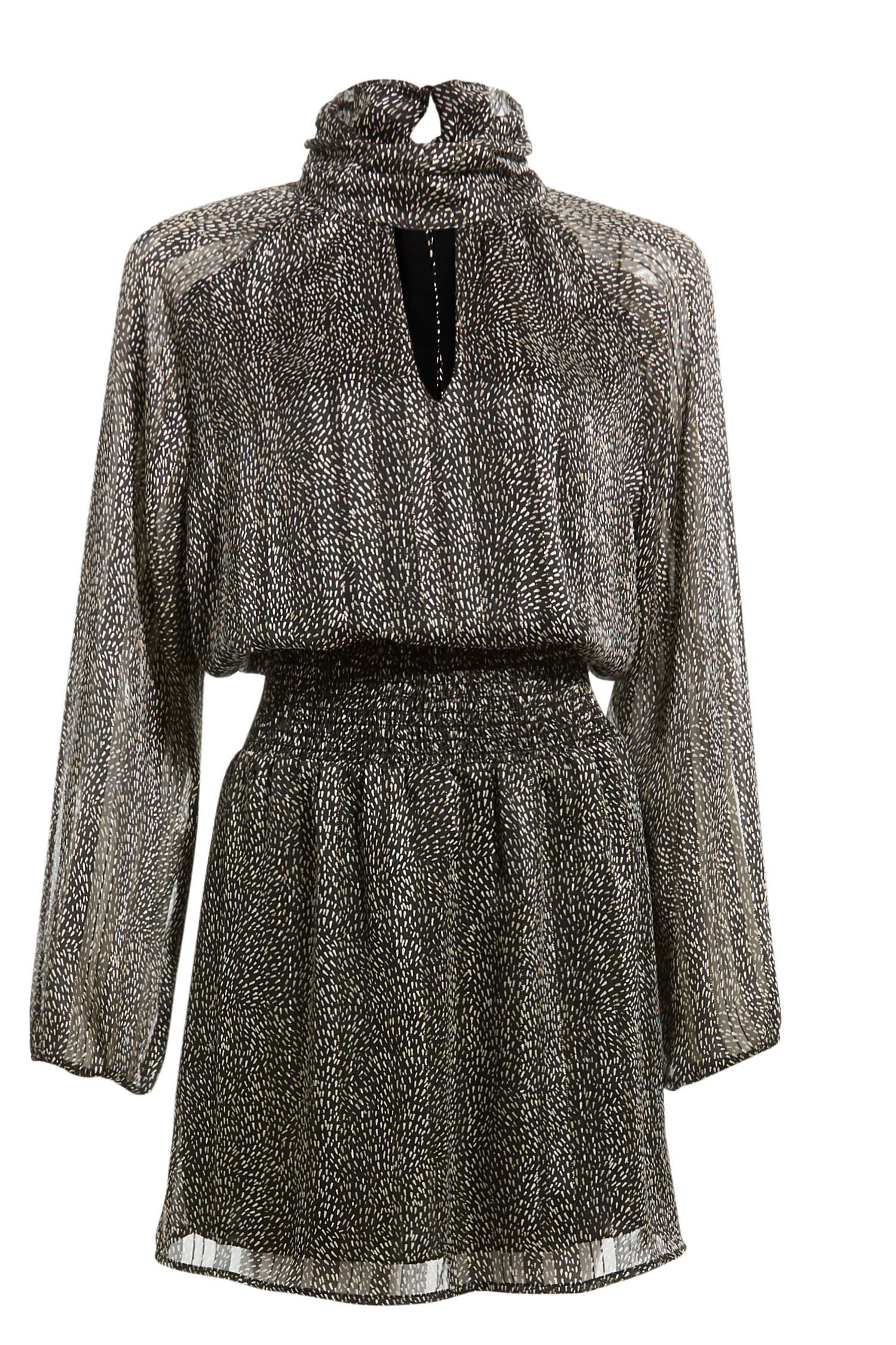 Mock Neck Mini Dress