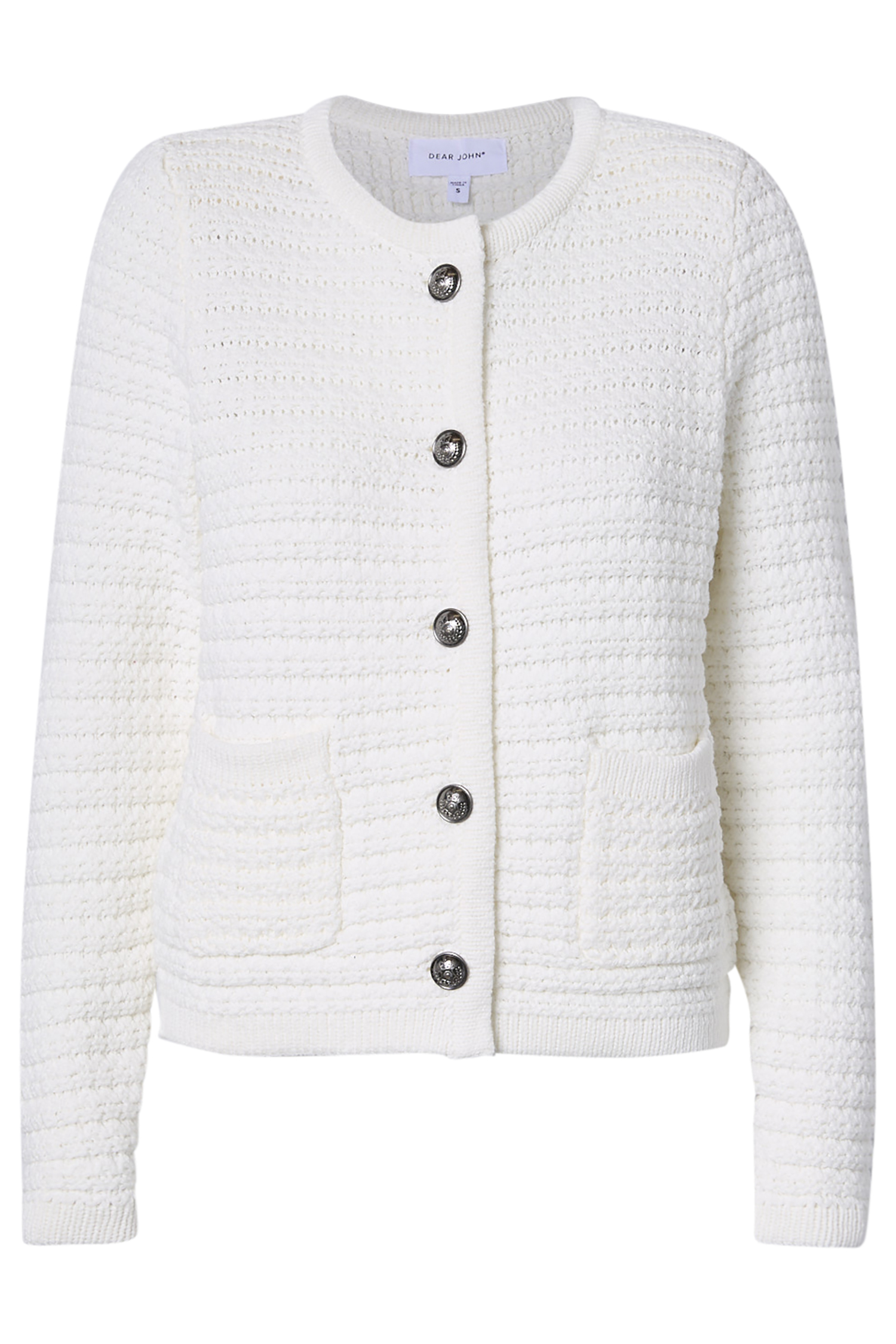 Textured Long Sleeve Cardigan