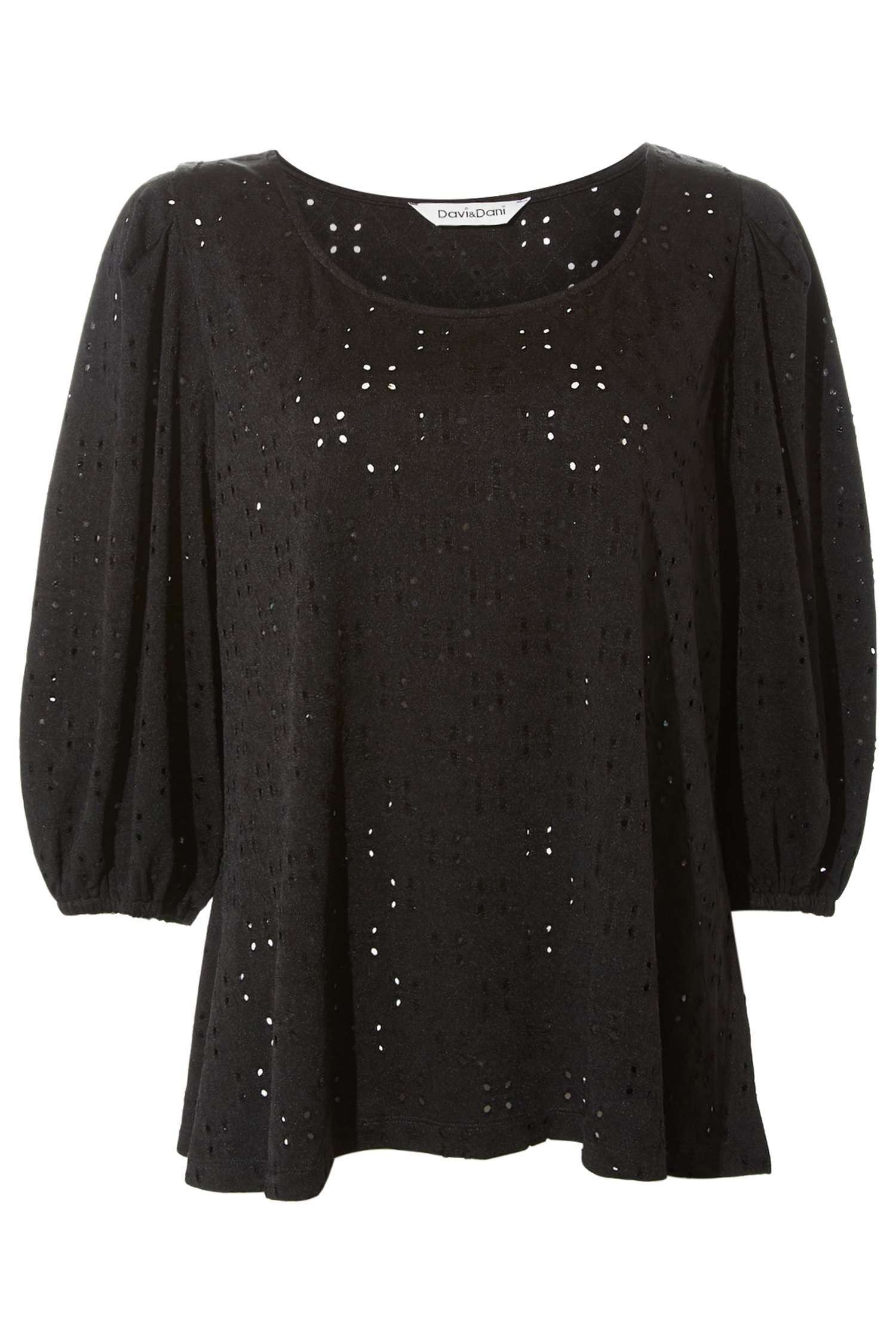 Eyelet Puff Sleeve Top