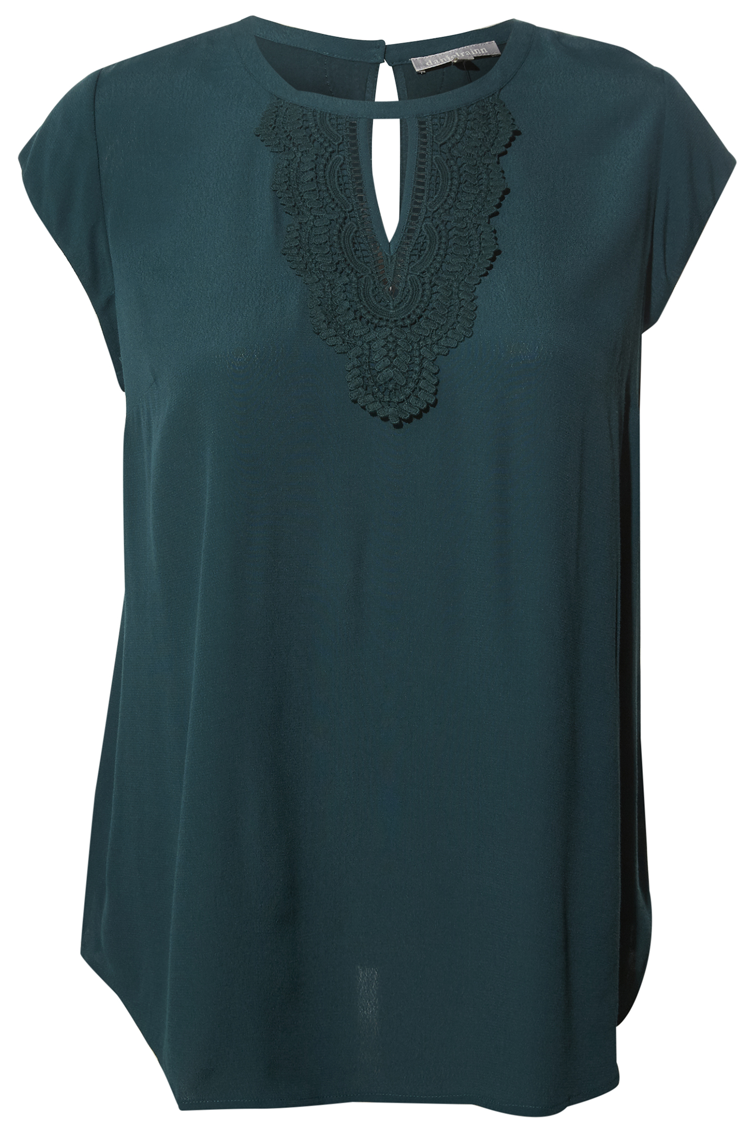 Daniel Rainn Lace Contrast Top