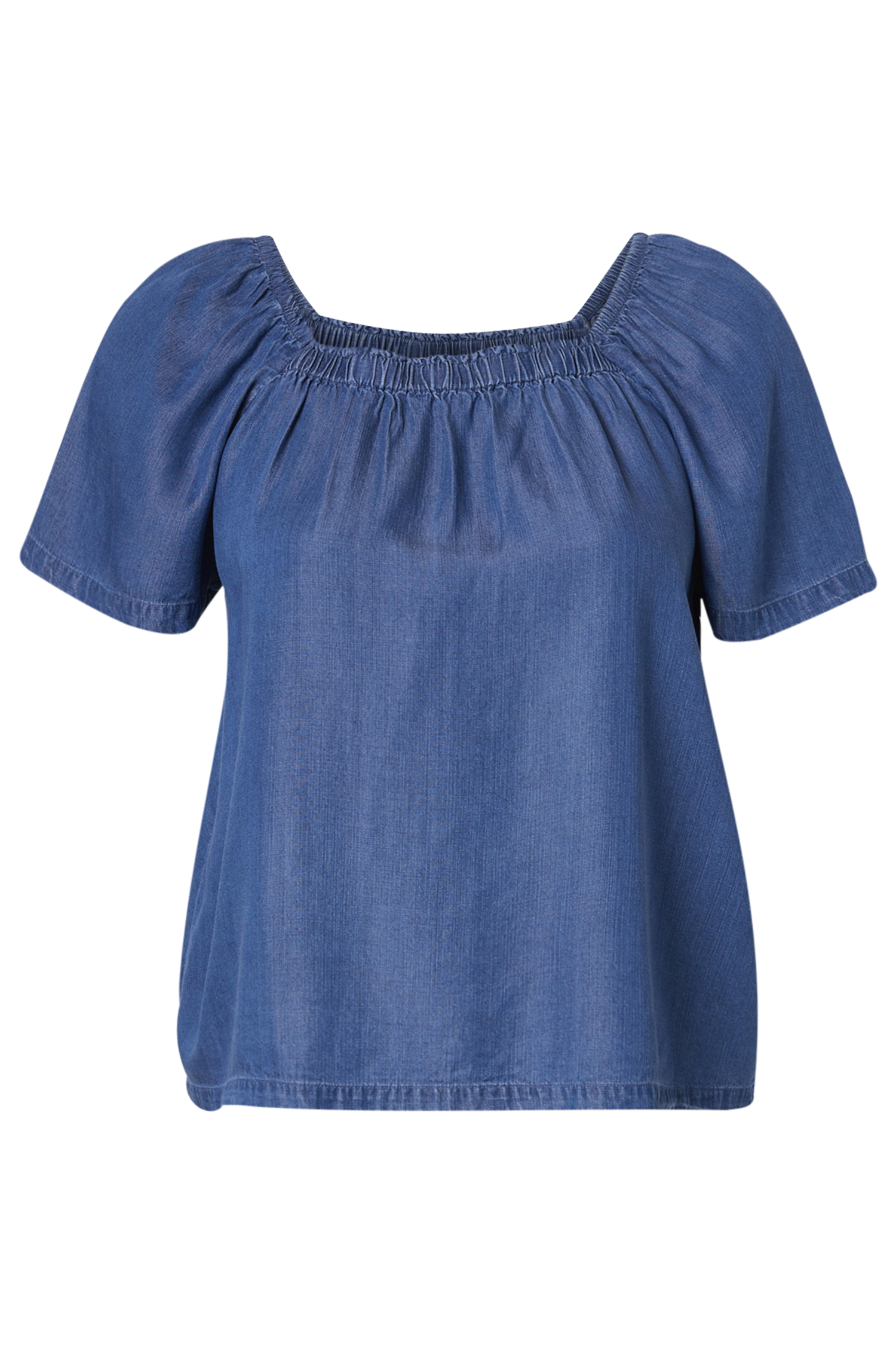 Daniel Rainn Short Puff Sleeve Woven Top