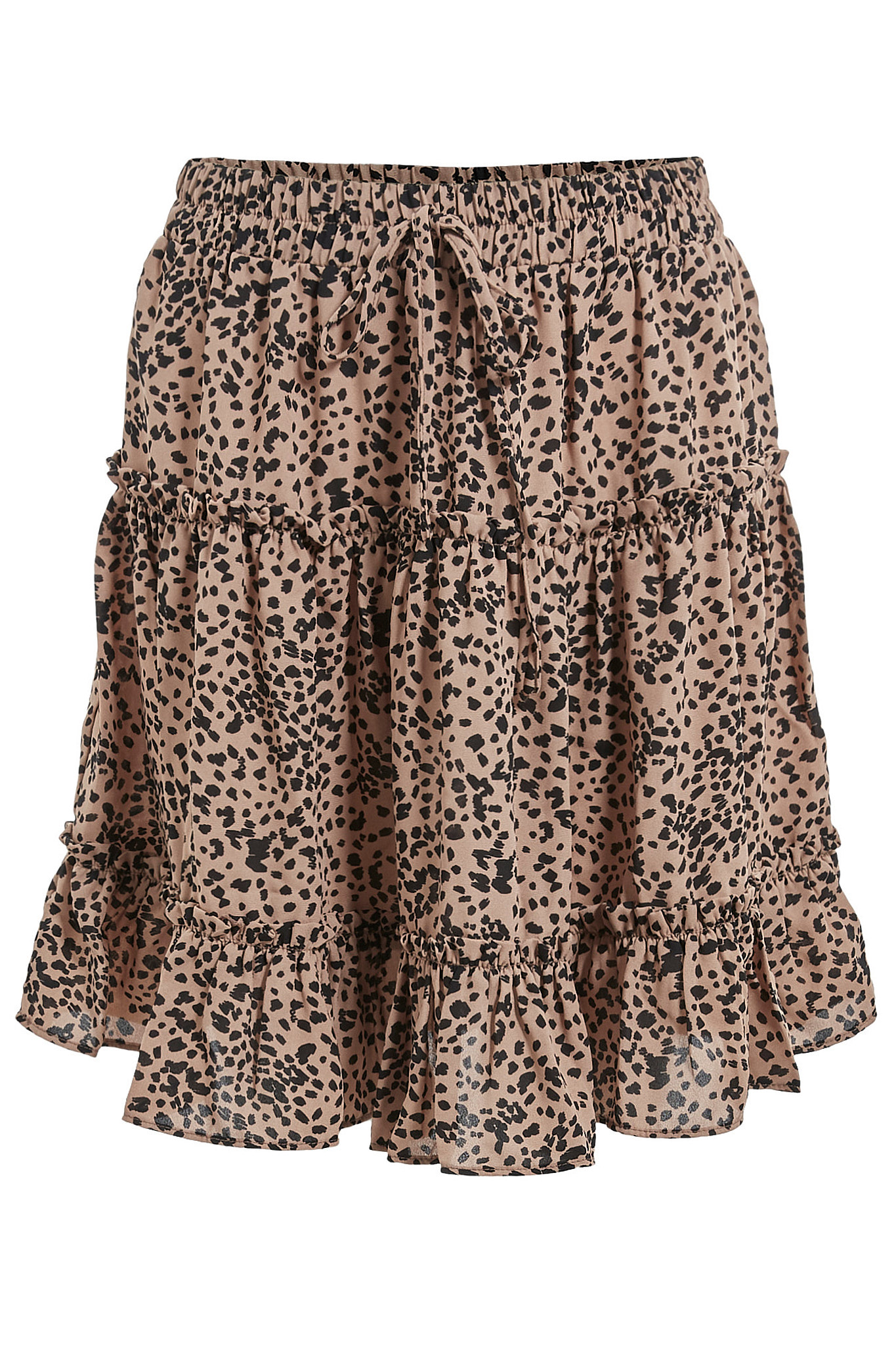Printed Tiered Skirt