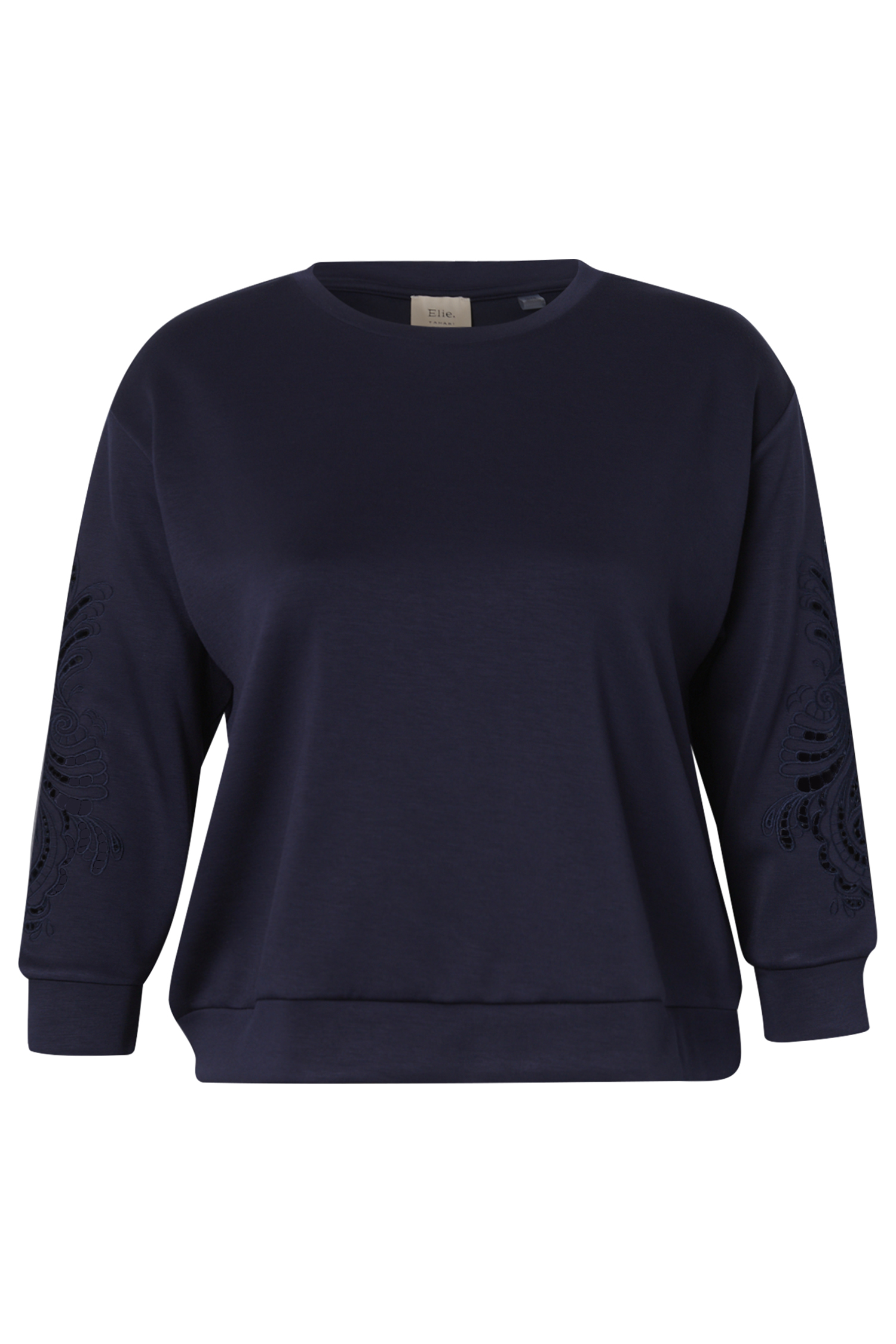 Eyelet Embroidery Sweatshirt