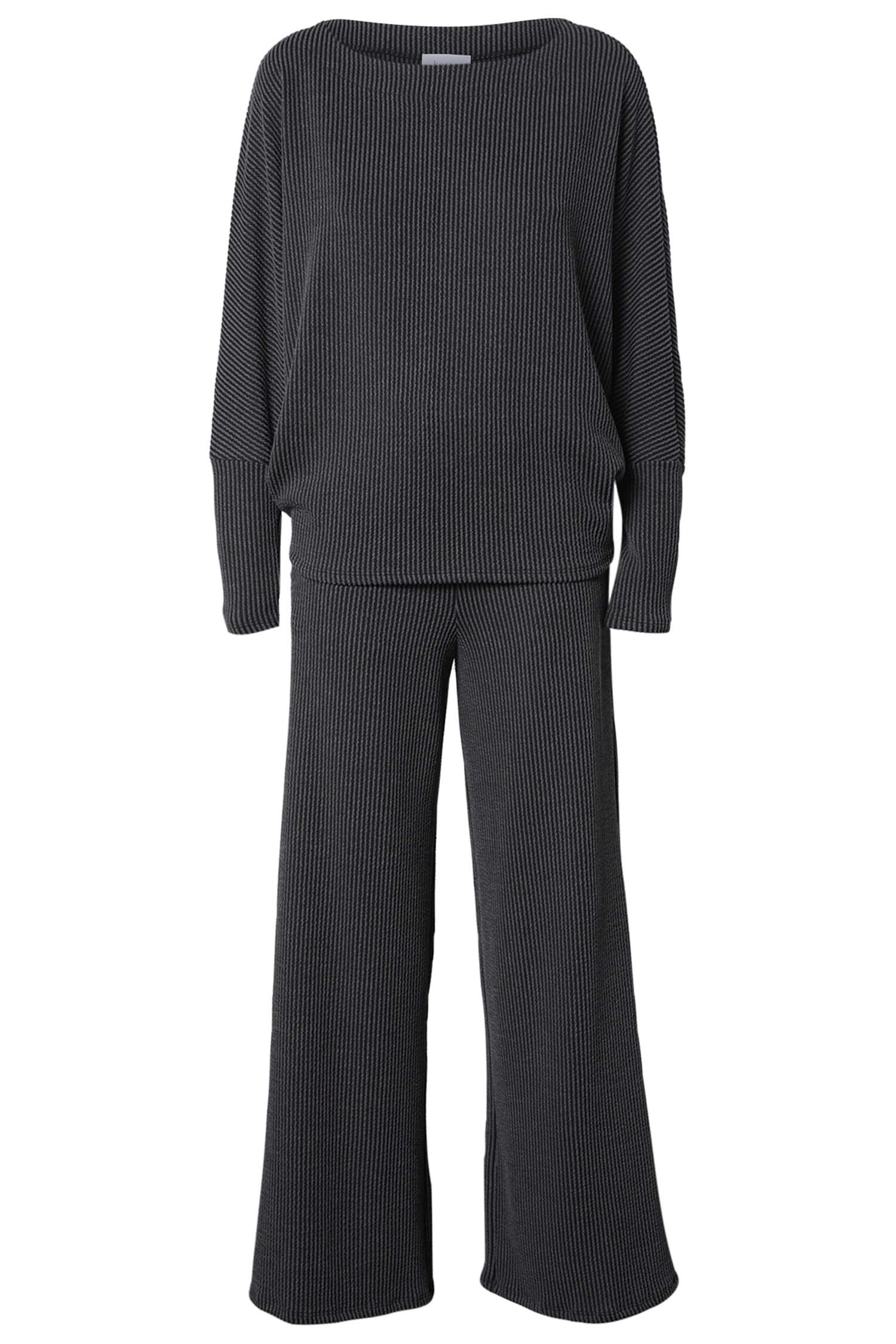 Textured Matching Top & Pant Set