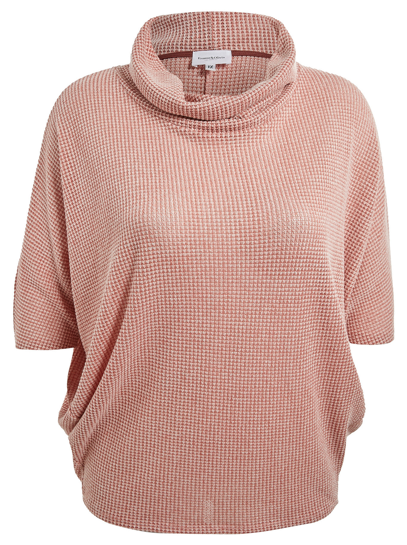 Cowl Neck Dolman Sleeve Top