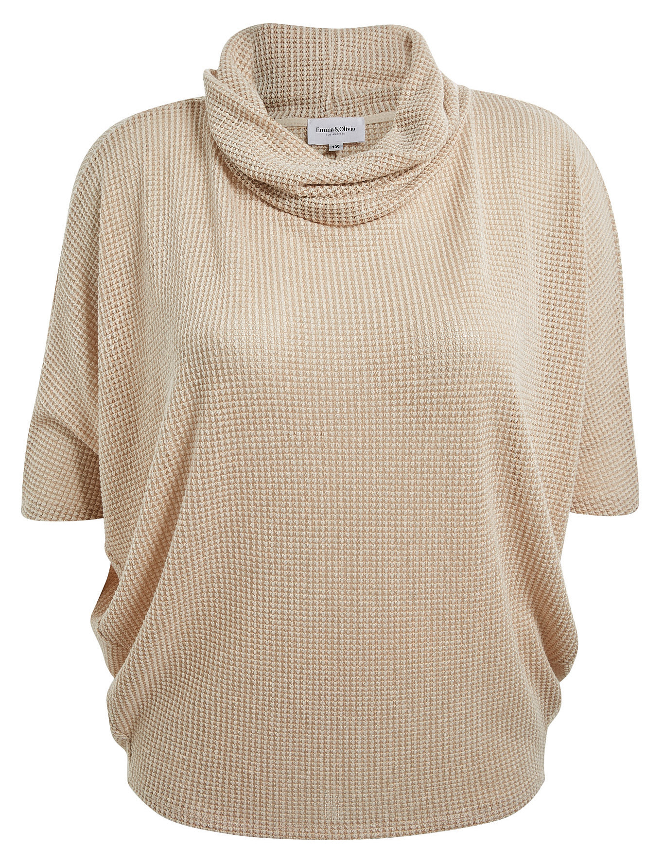 Cowl Neck Dolman Sleeve Top