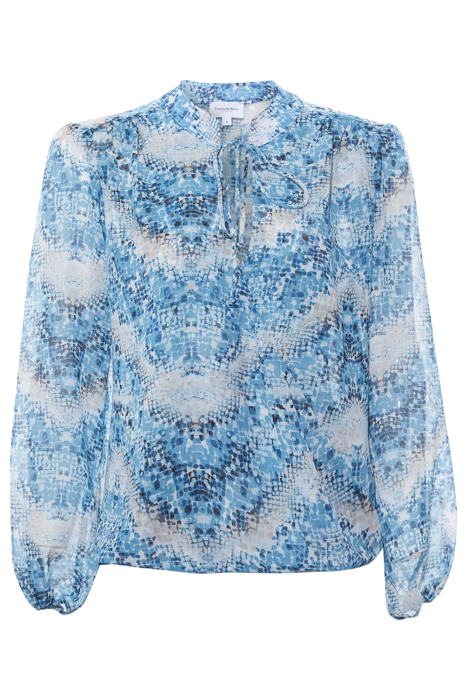 Animal Print Surplice Top