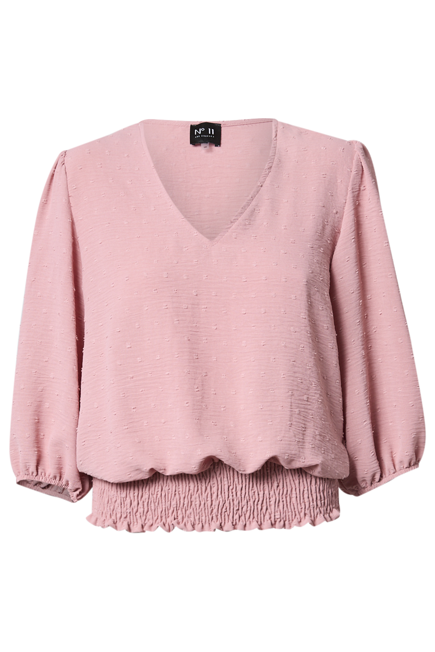 3/4 Sleeve Swiss Dot Top