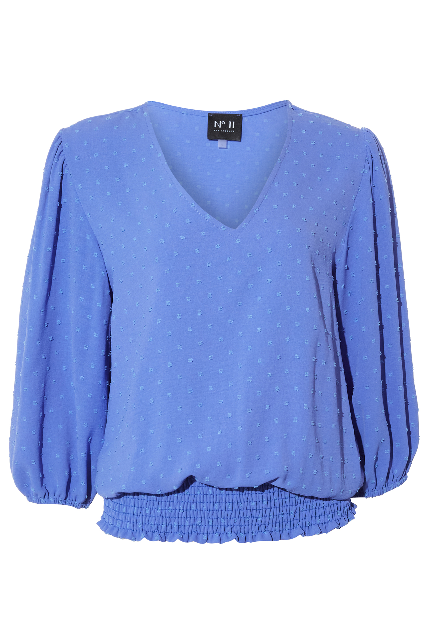 3/4 Sleeve Swiss Dot Top