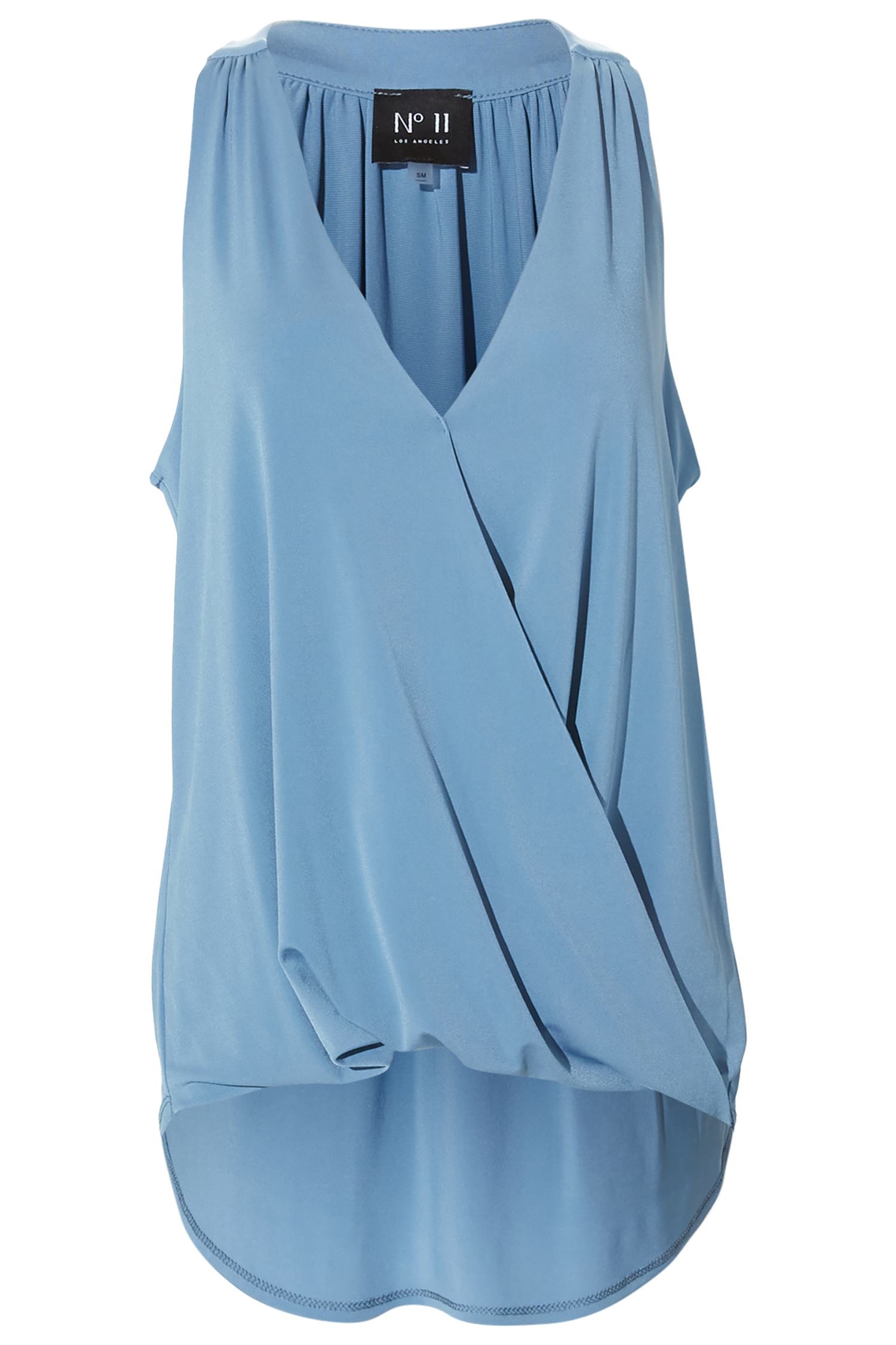 Sleeveless Surplice Top
