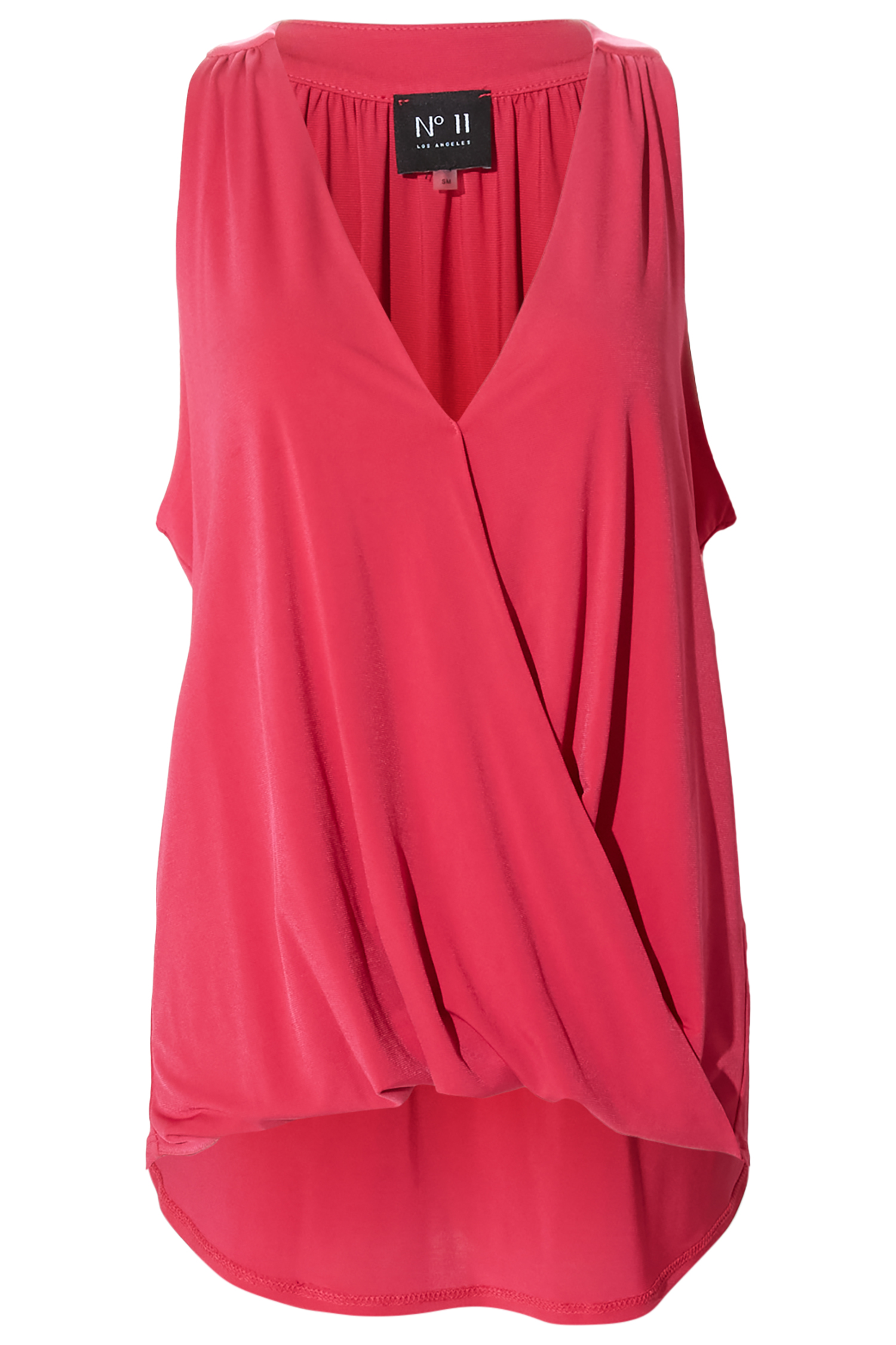 Sleeveless Surplice Top