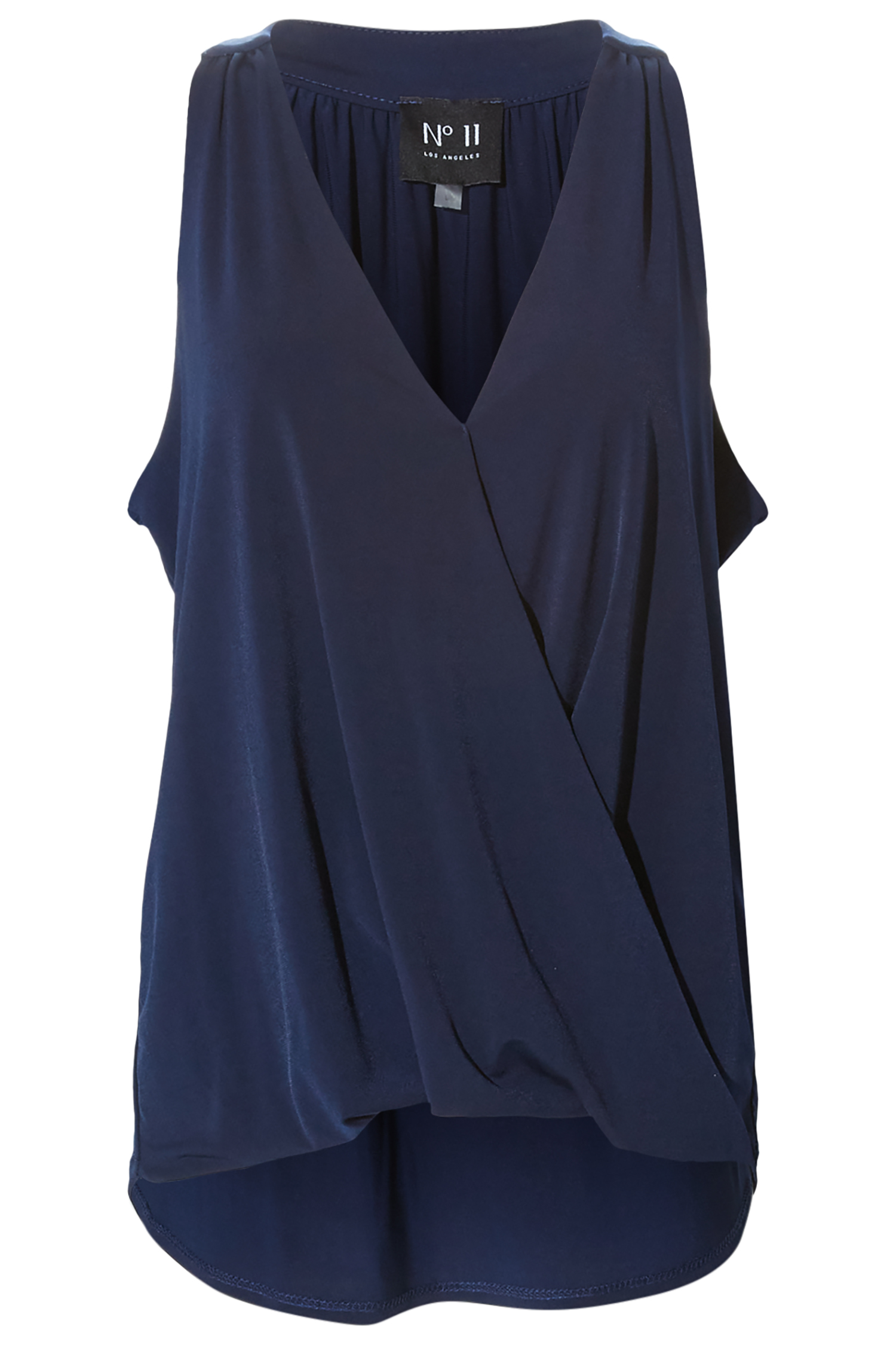 Sleeveless Surplice Top