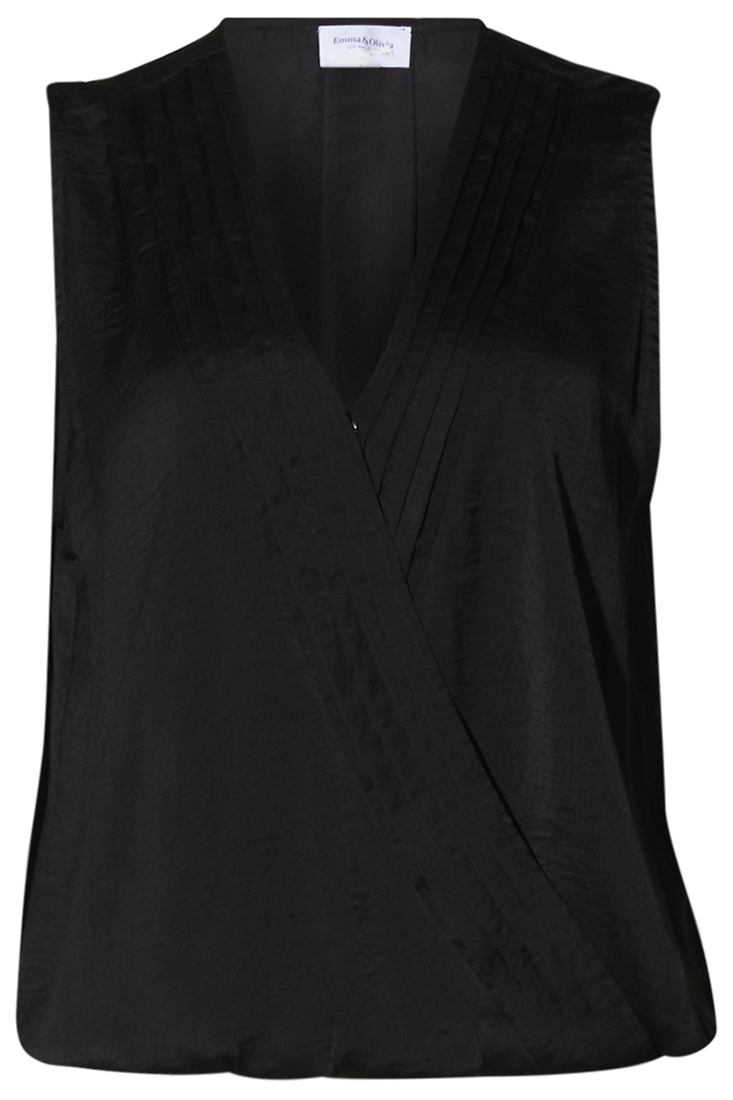 Sleeveless Pleat Top
