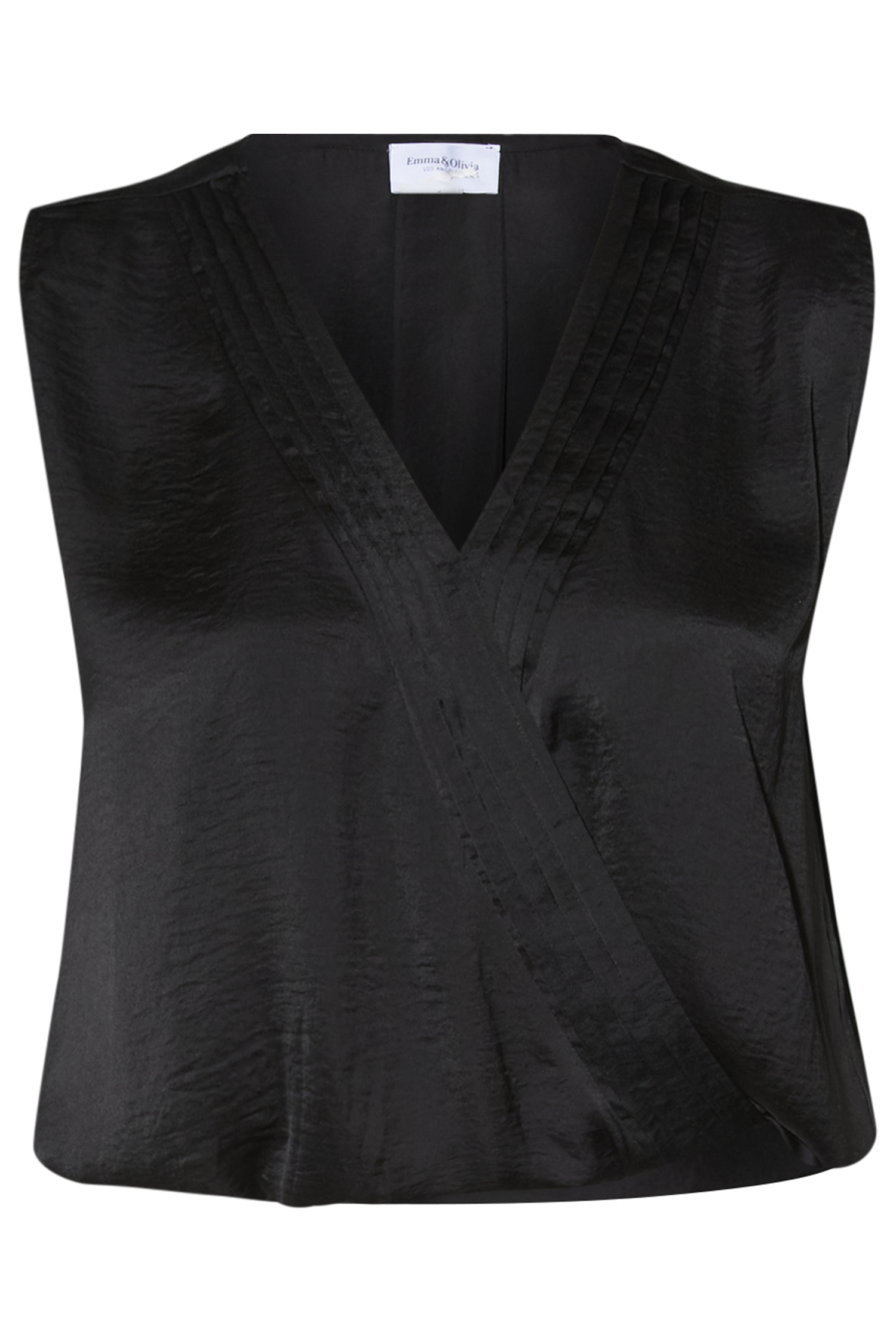 Sleeveless Pleat Top