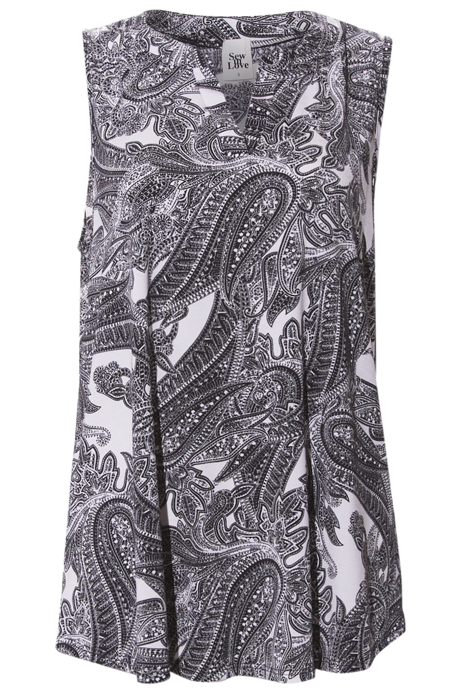 Paisley Sleeveless Top