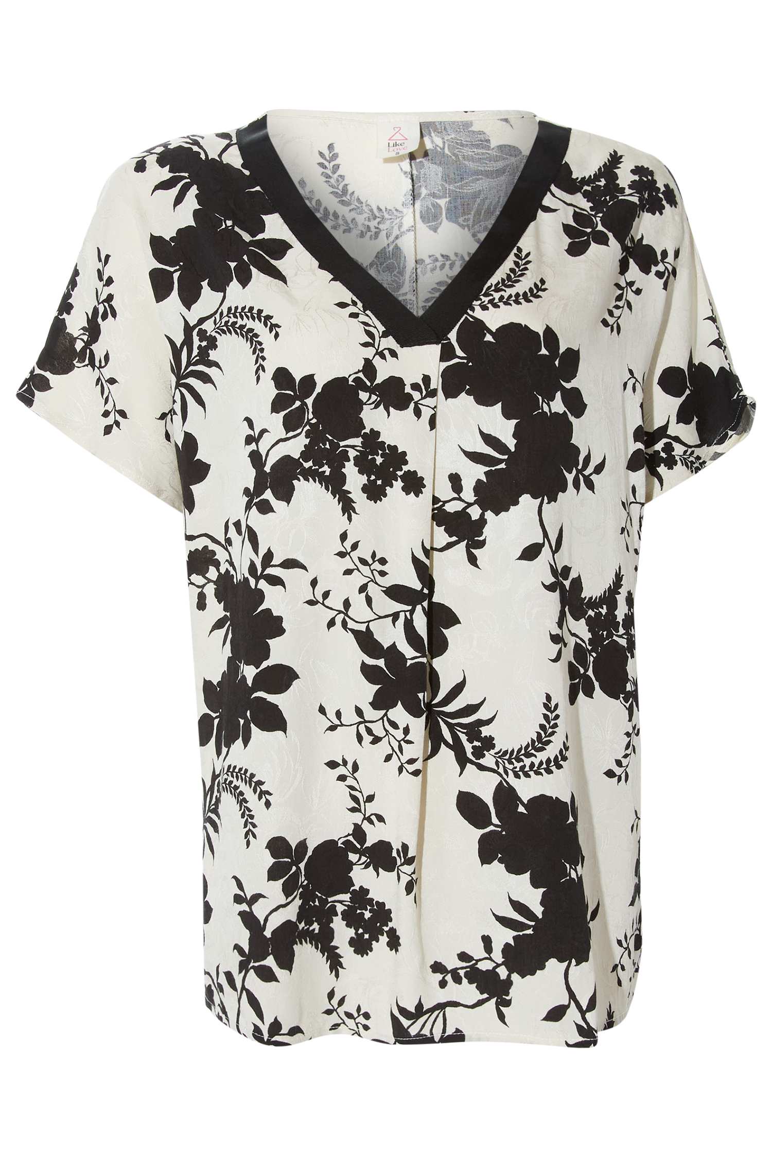V-Neck Floral Blouse