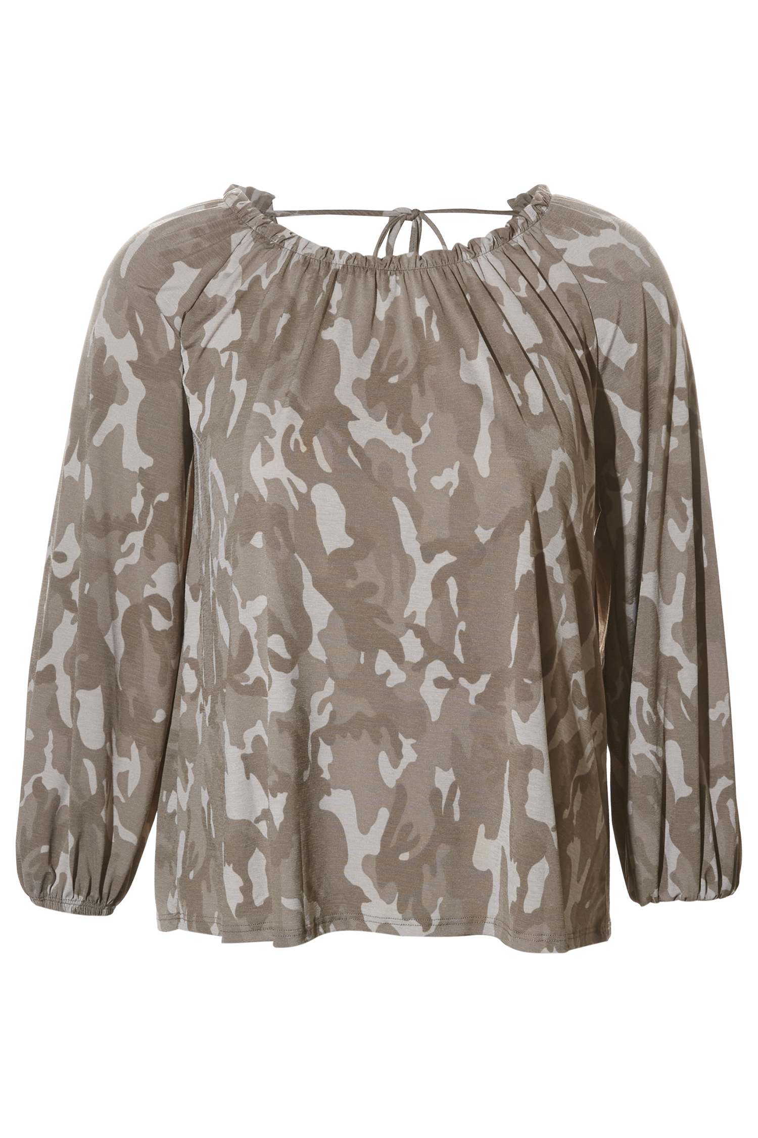 Camo Printed Blouse