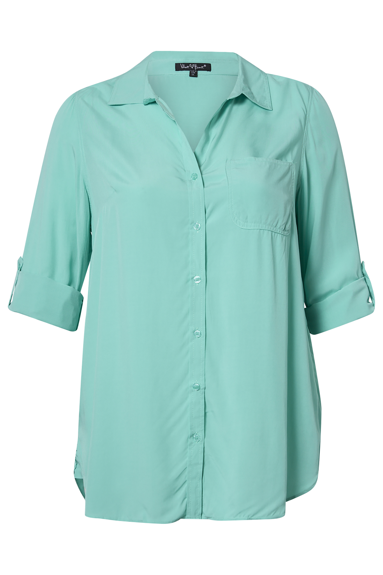 Velvet Heart Button Up Shirt