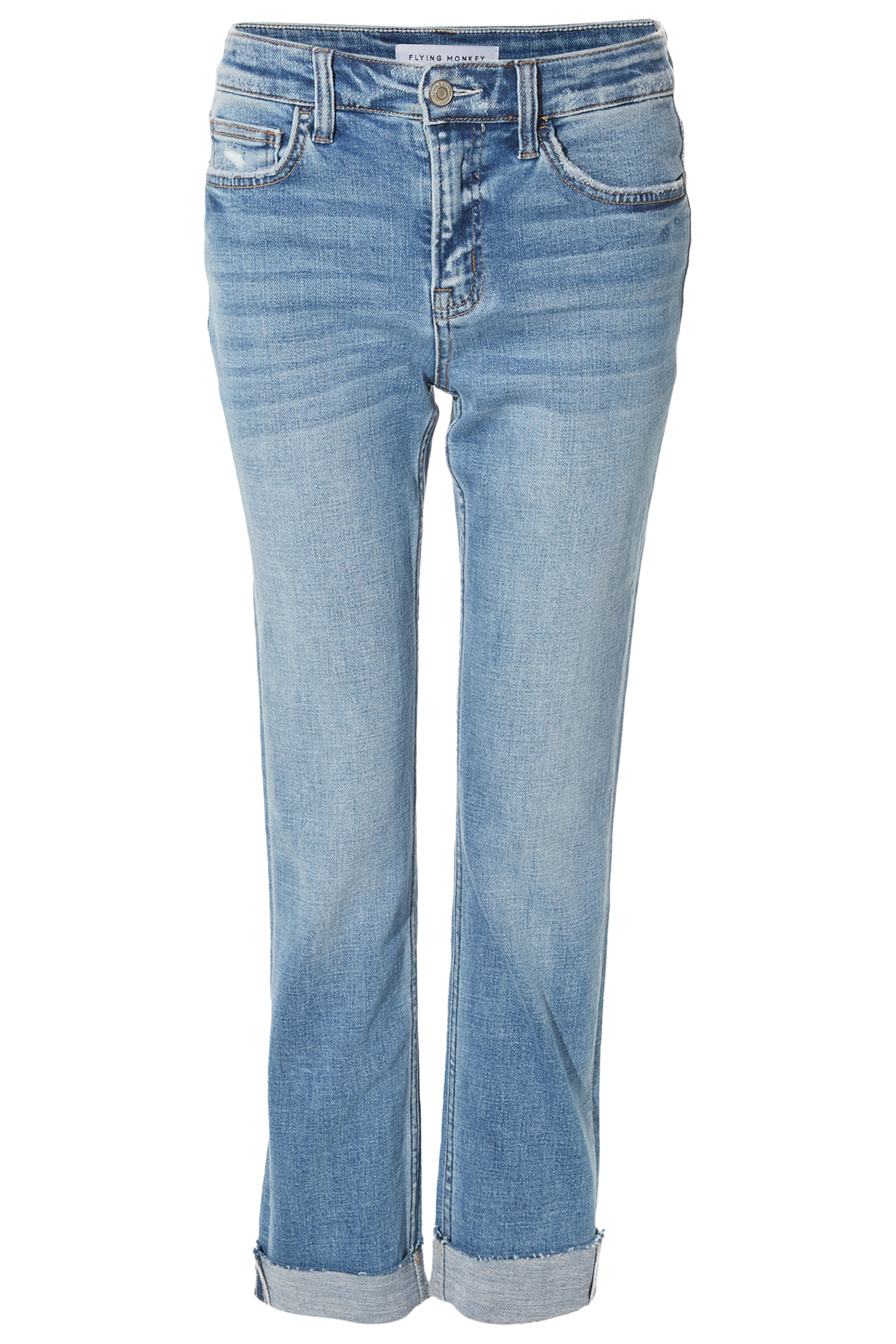 Mid Rise Slim Straight