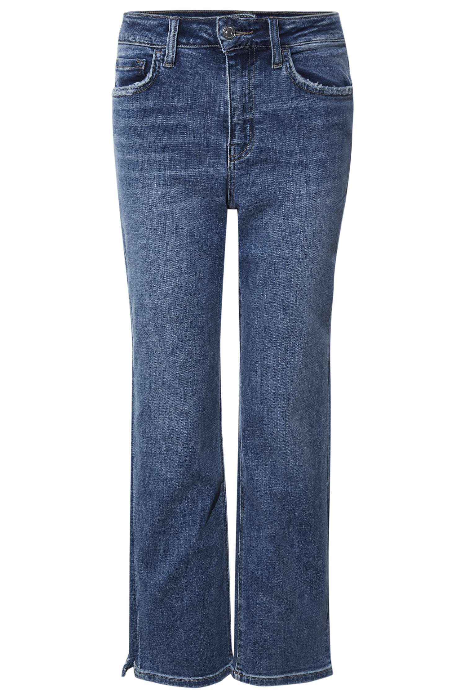 High Rise Stretch Ankle Straight