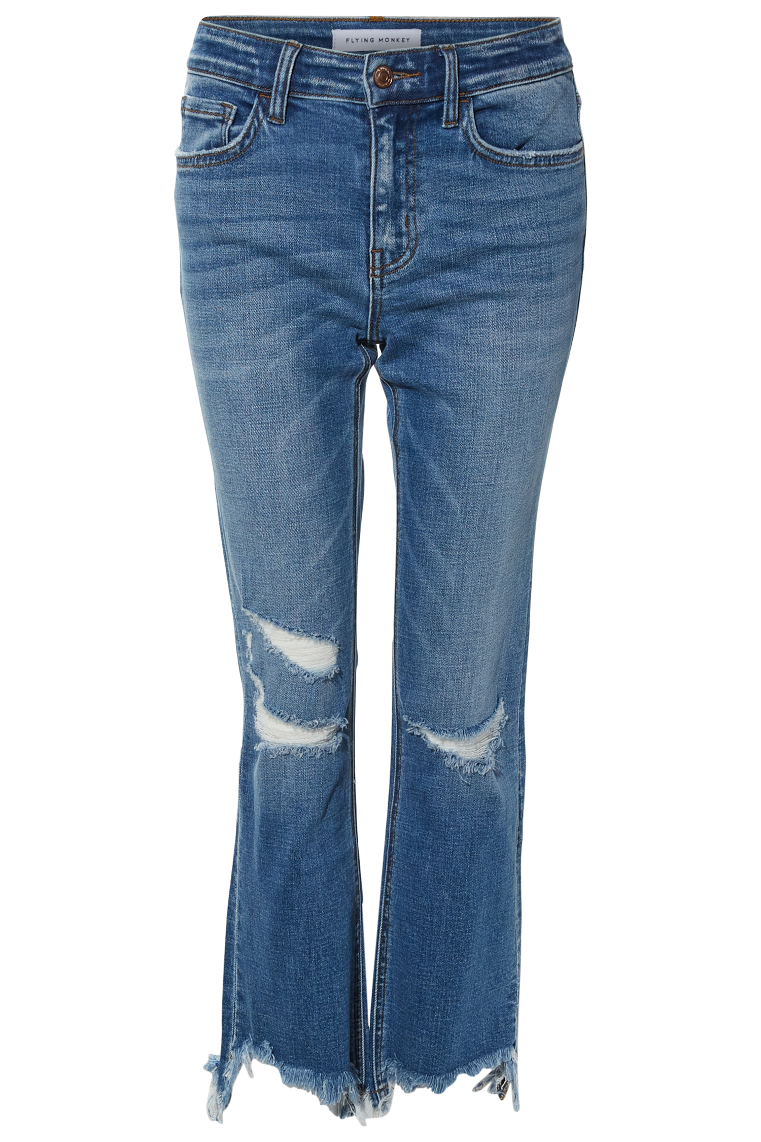 Mid Rise Cropped Flare Jean