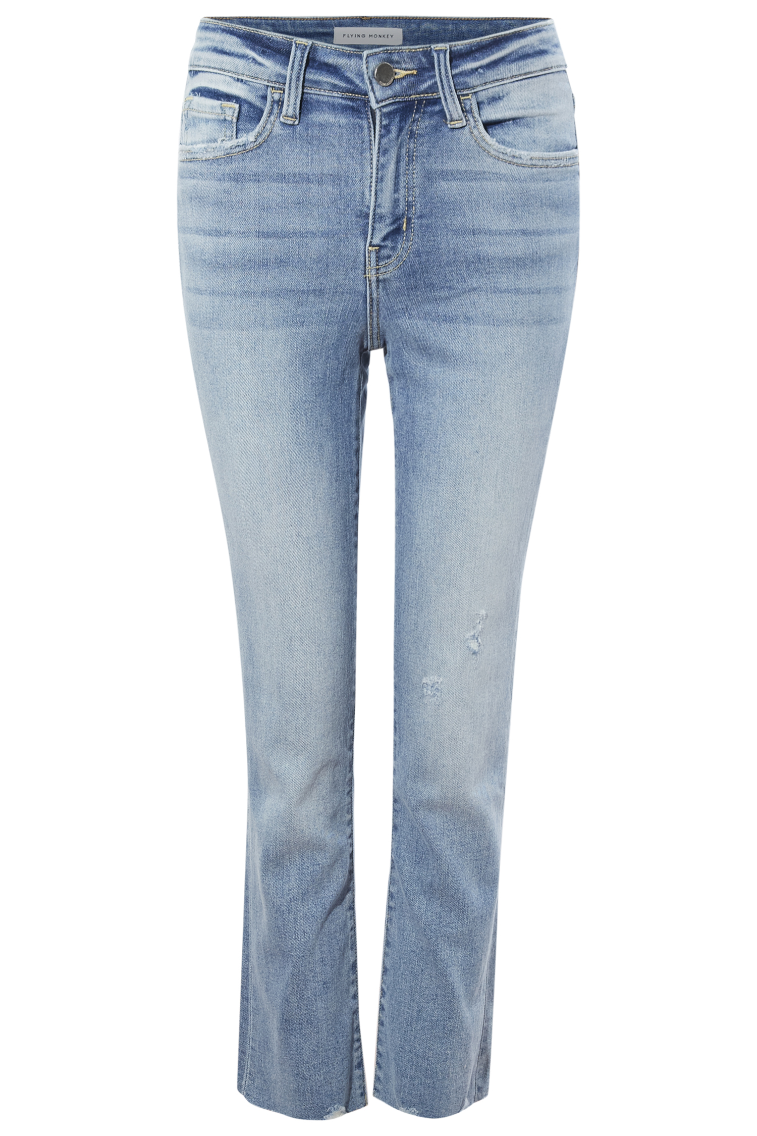 High Rise Crop Straight