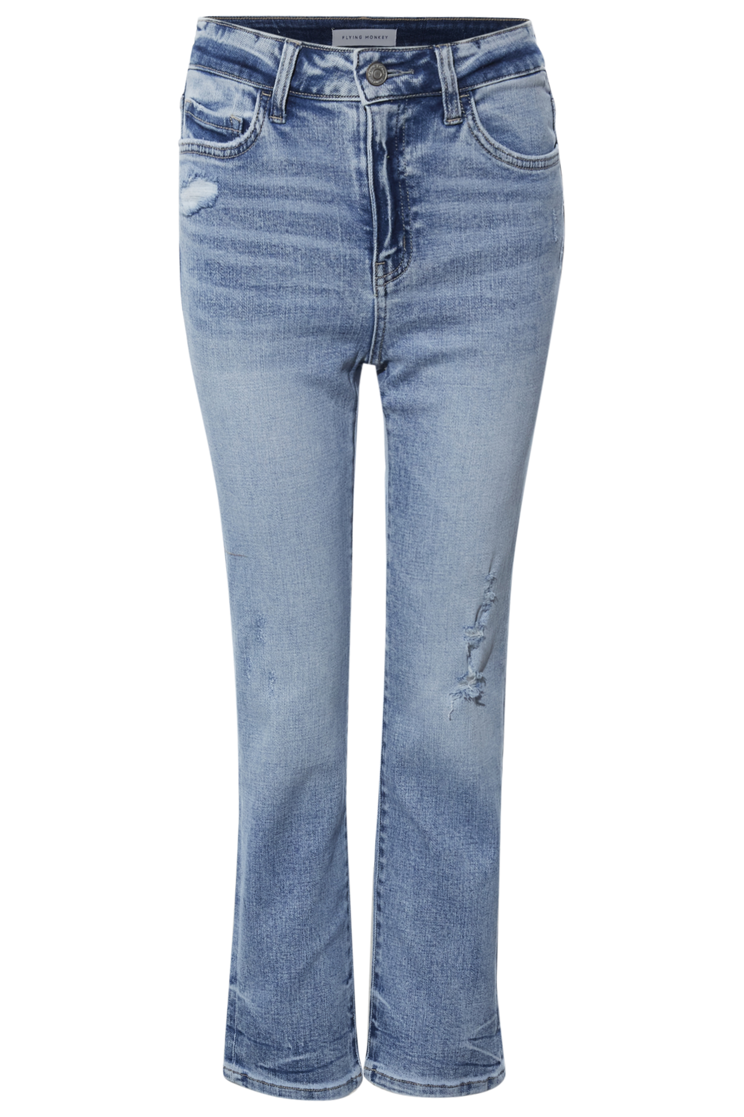 High Rise Slim Straight Jean