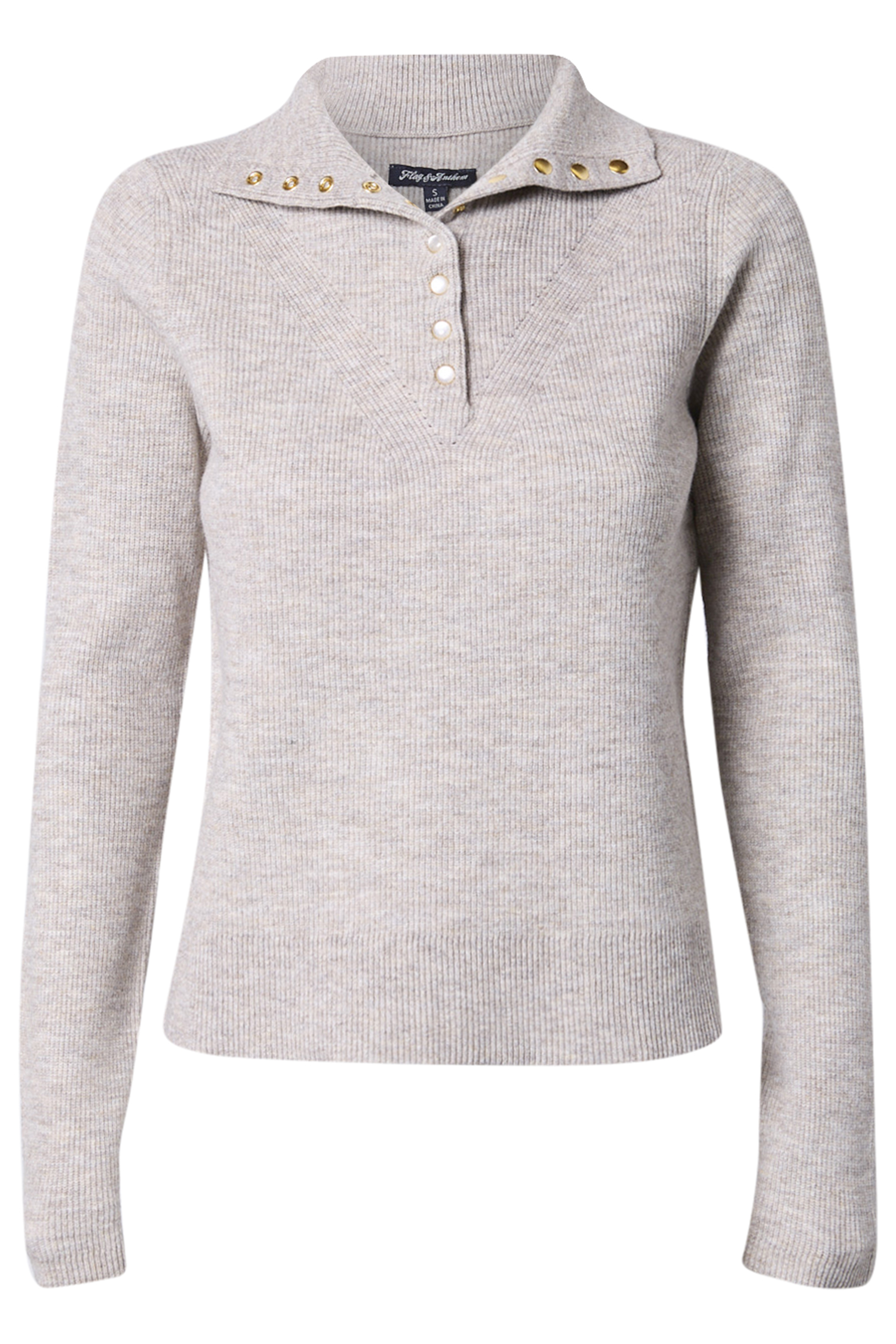 Collared Mock Neck Sweater