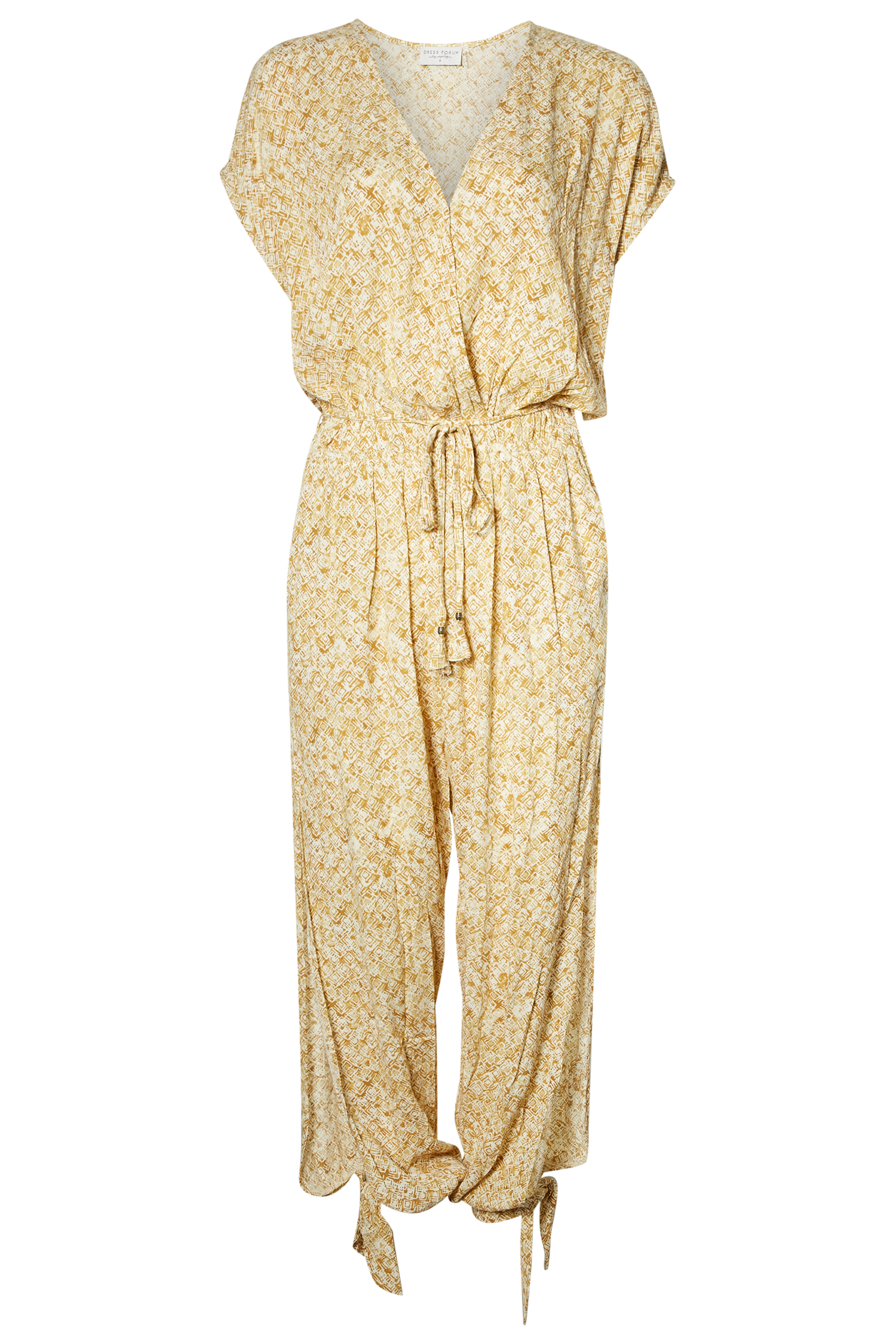 Ankle Tie Printed Jumpsuit