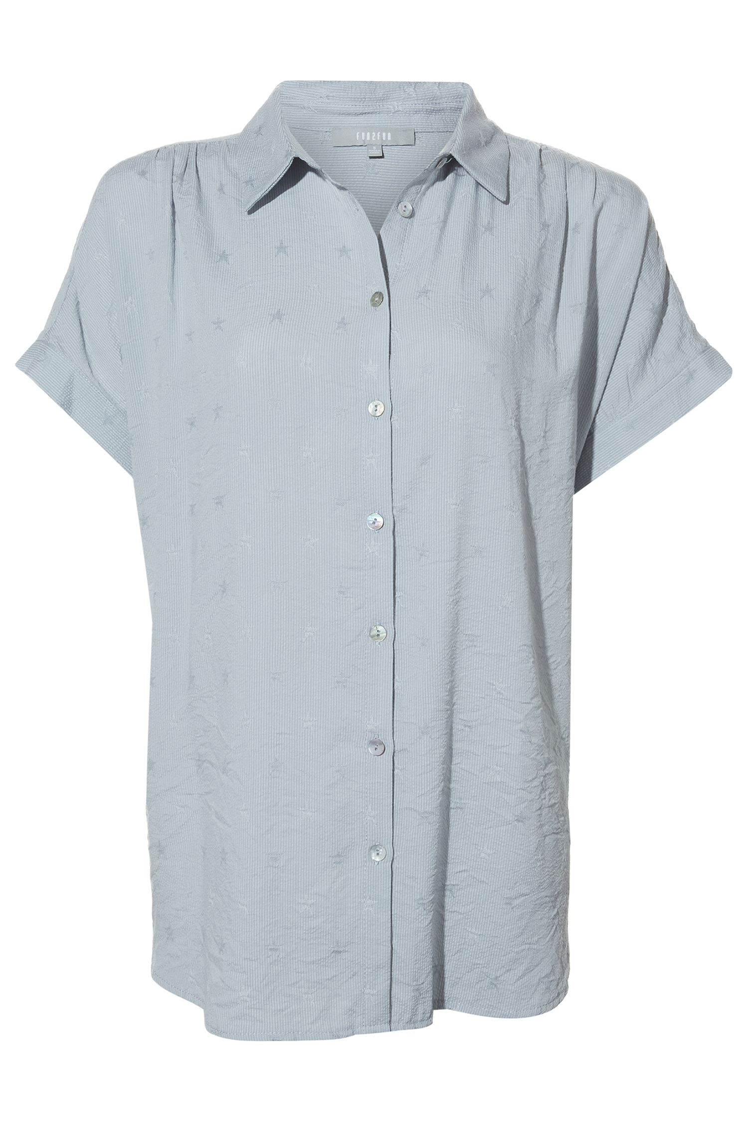 Star Embroidered Button Up