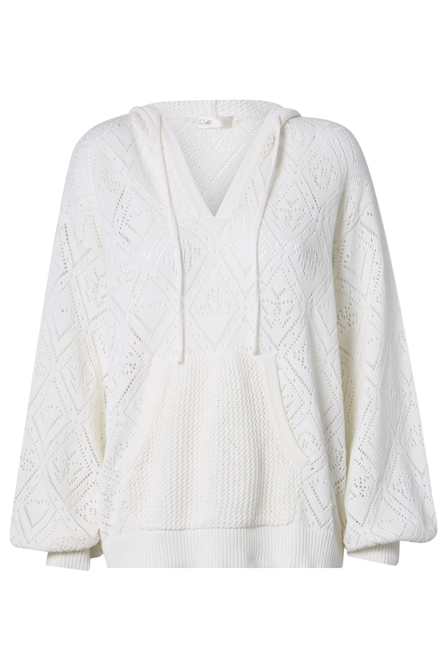 Pointelle Knit Hoodie