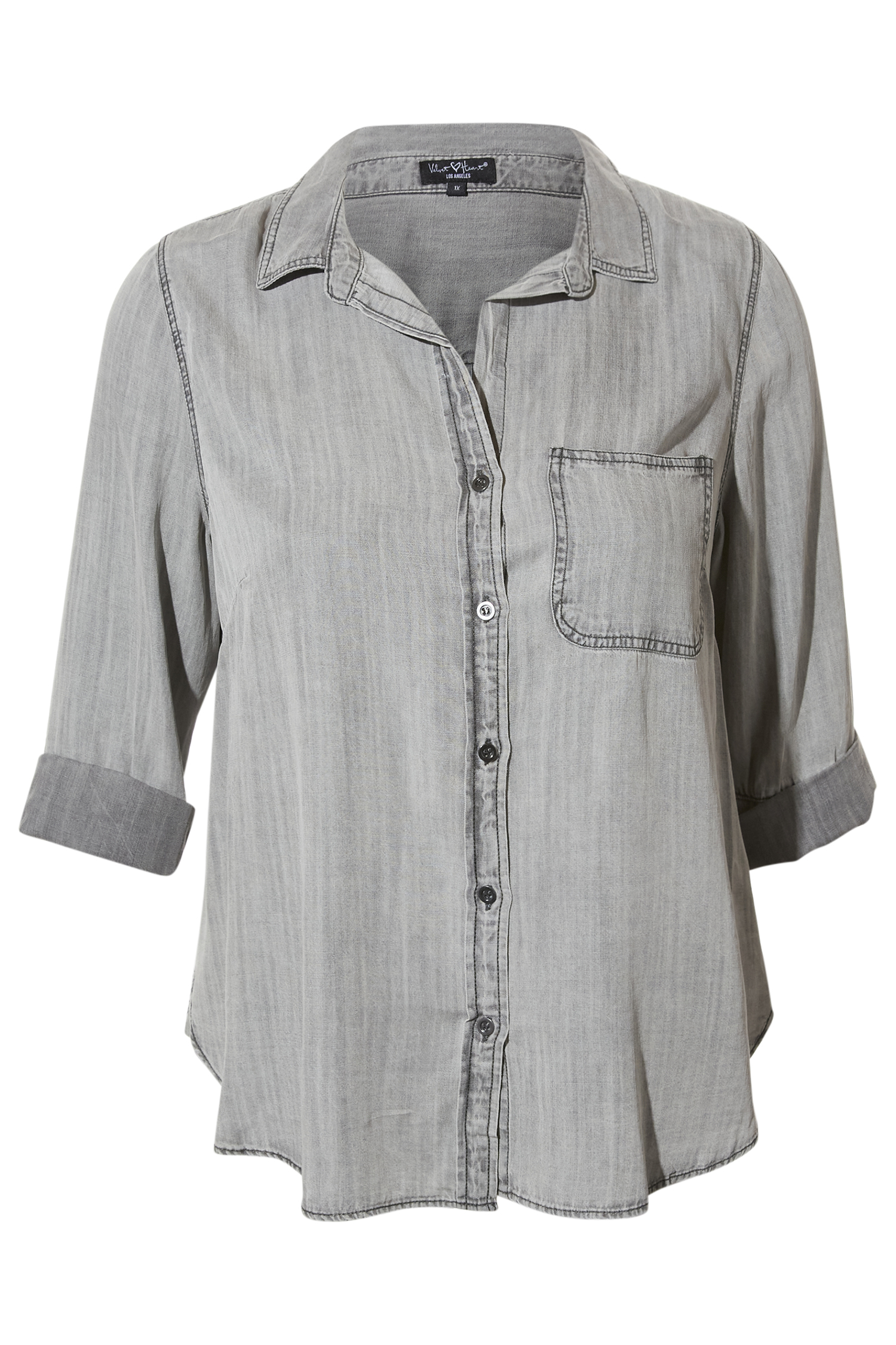 Velvet Heart Button Up